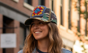 Granny Square Camo Hat - DMD Bags