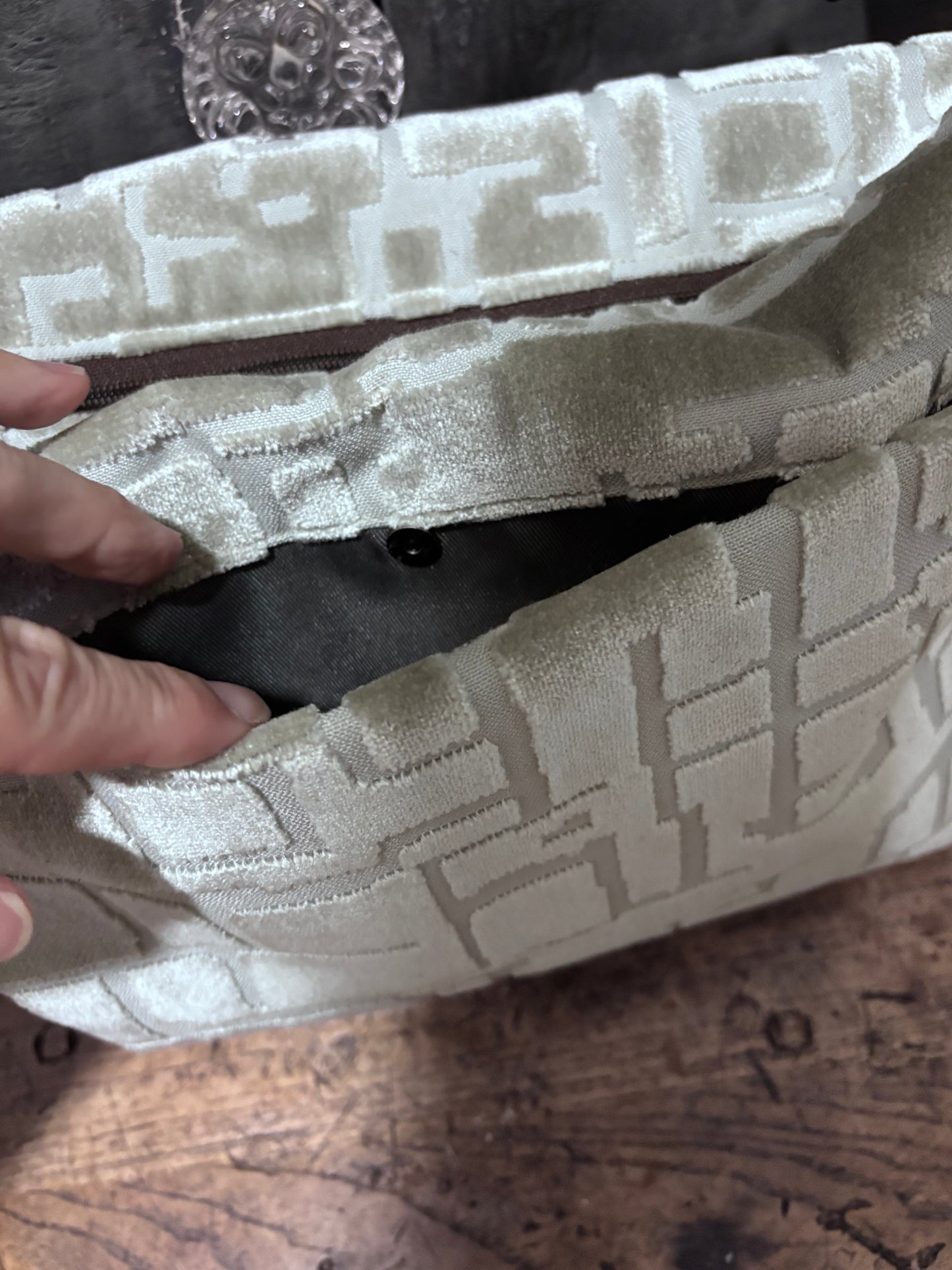 #529 Silver Ice with Genuine Alligator Hide - DMD Bags