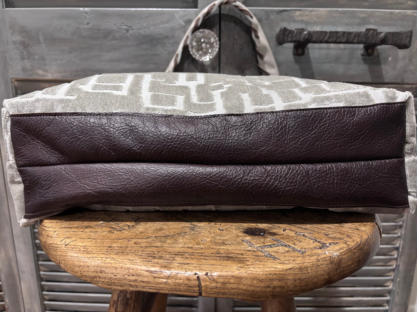 #529 Silver Ice with Genuine Alligator Hide - DMD Bags