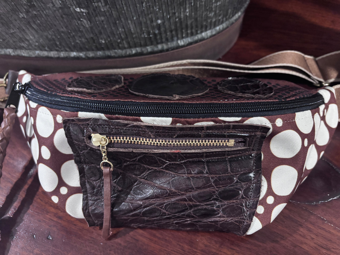Sling Bag with Genuine Alligator trim!! - DMD Bags
