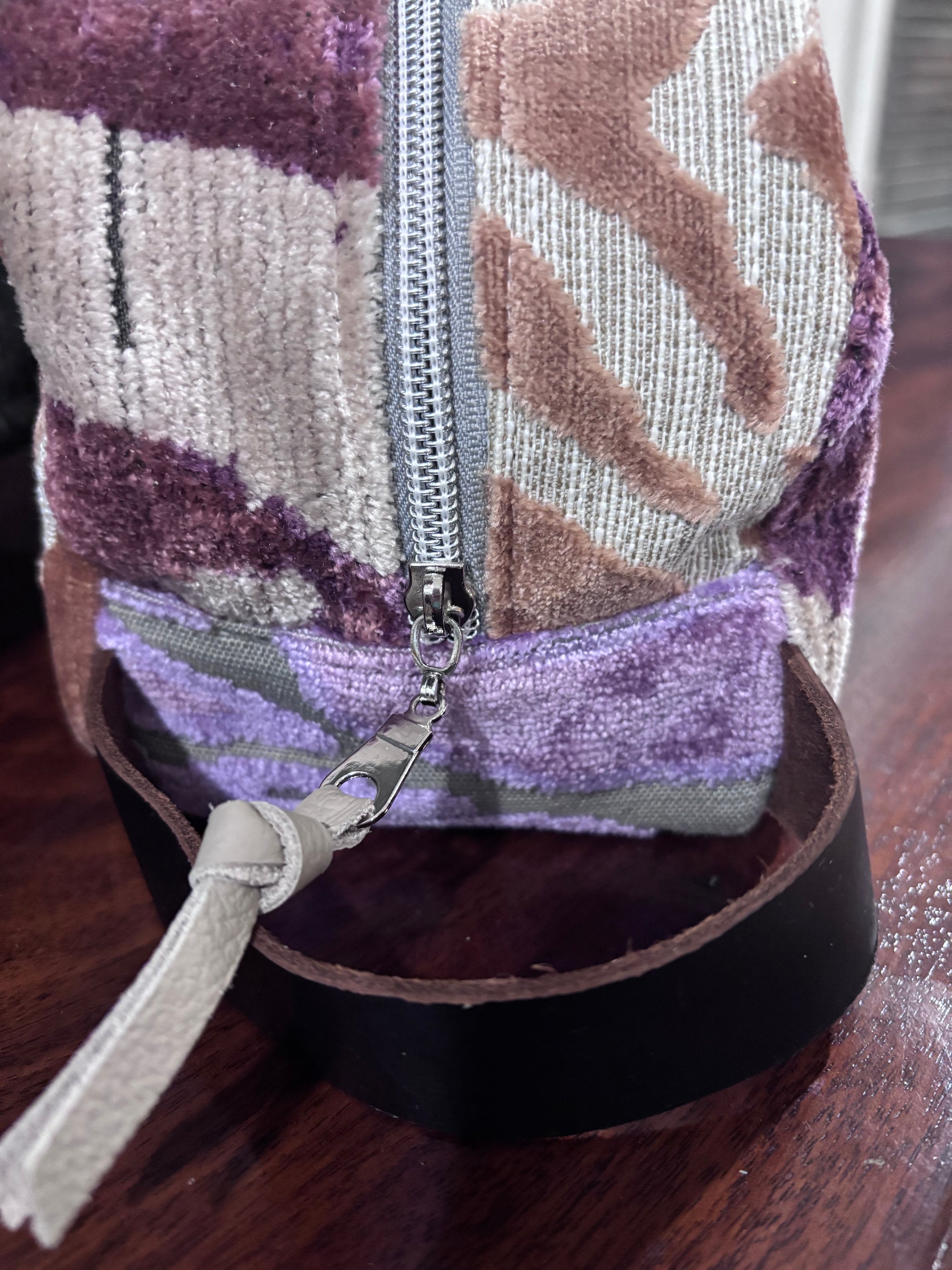 Vanity Bag Patchwork Rose Gold and Lavender - DMD Bags