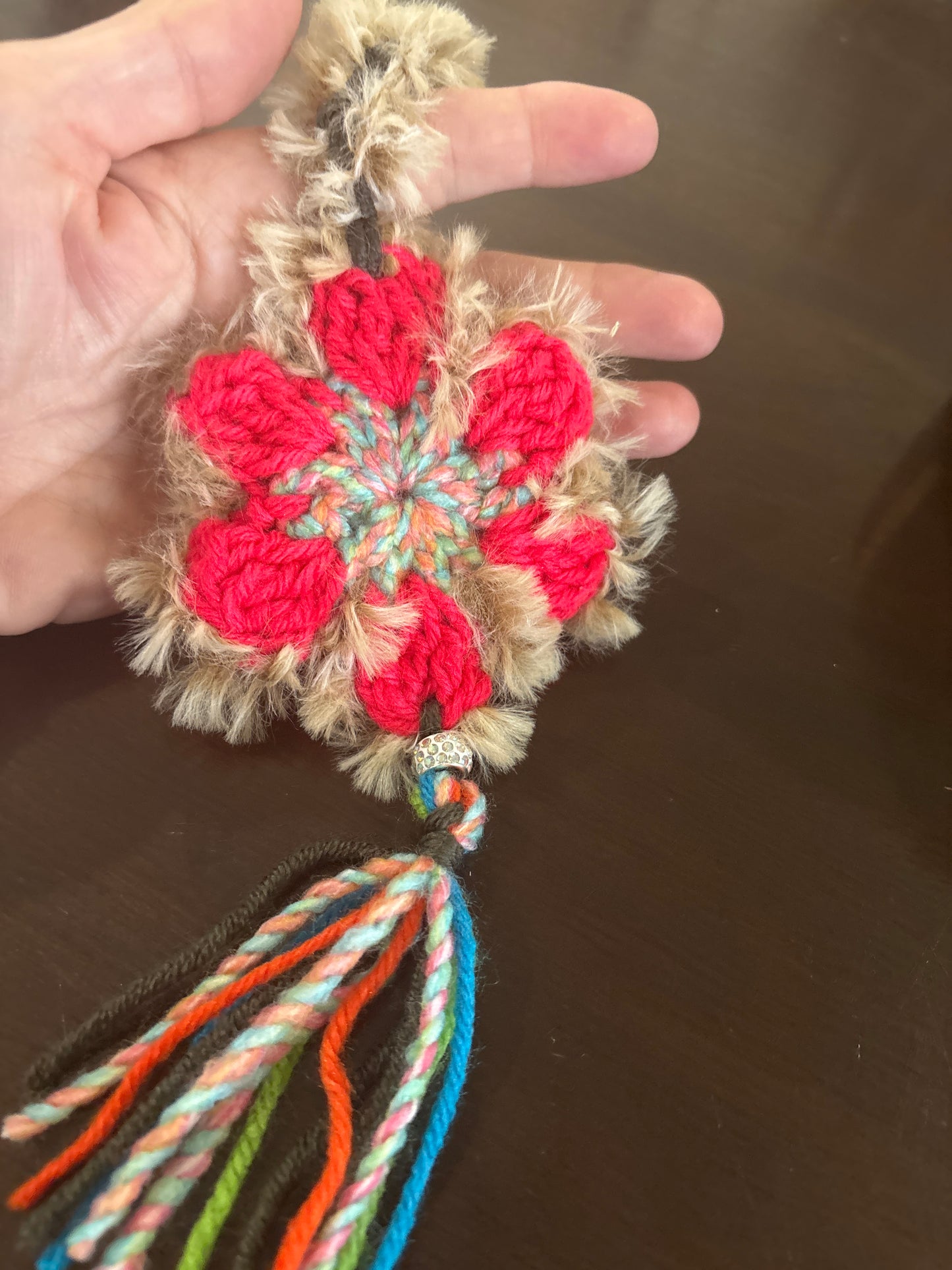 Crochet Flower Bag Charm - DMD Bags