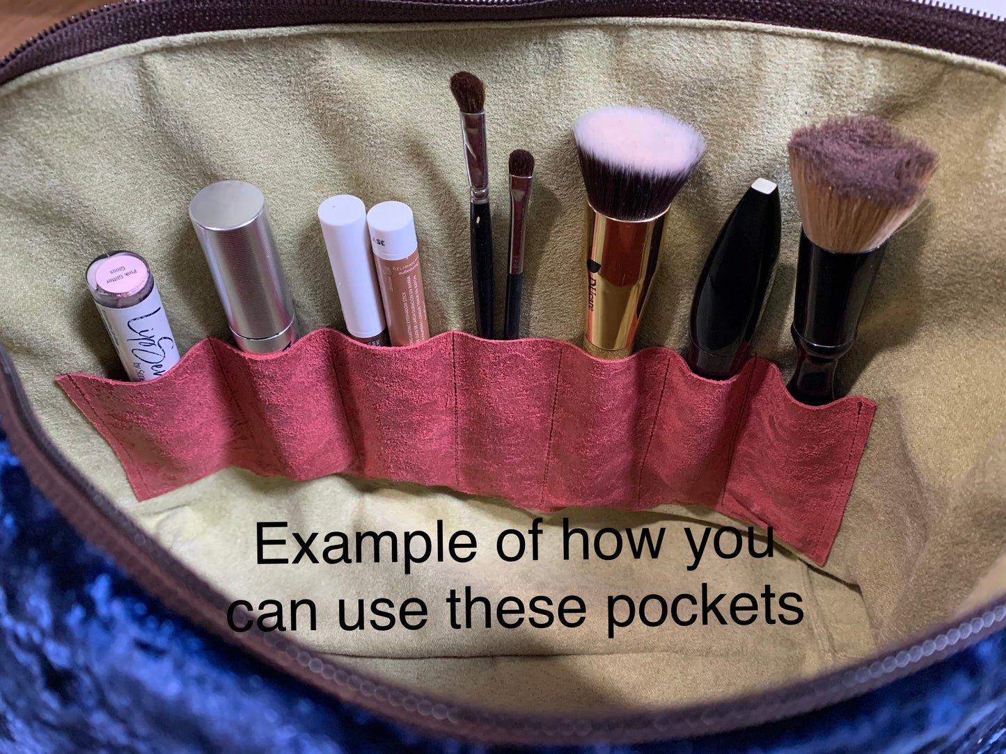 Jumbo Make Up Bag- Tiger & Fuchsia