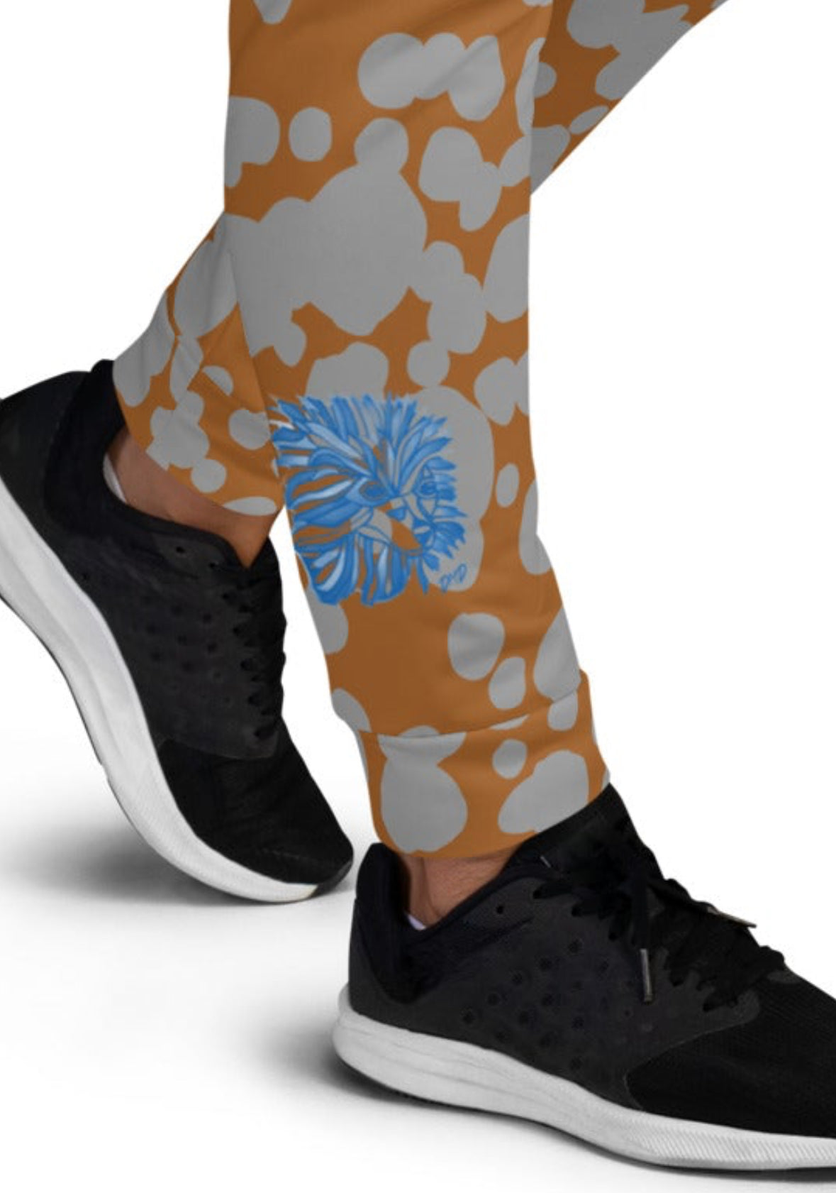 Women's Joggers Brown and Gray “Paint Blots” - DMD Bags