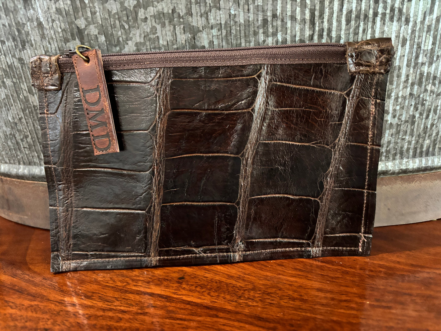 Classic Alligator Pouch 8x5