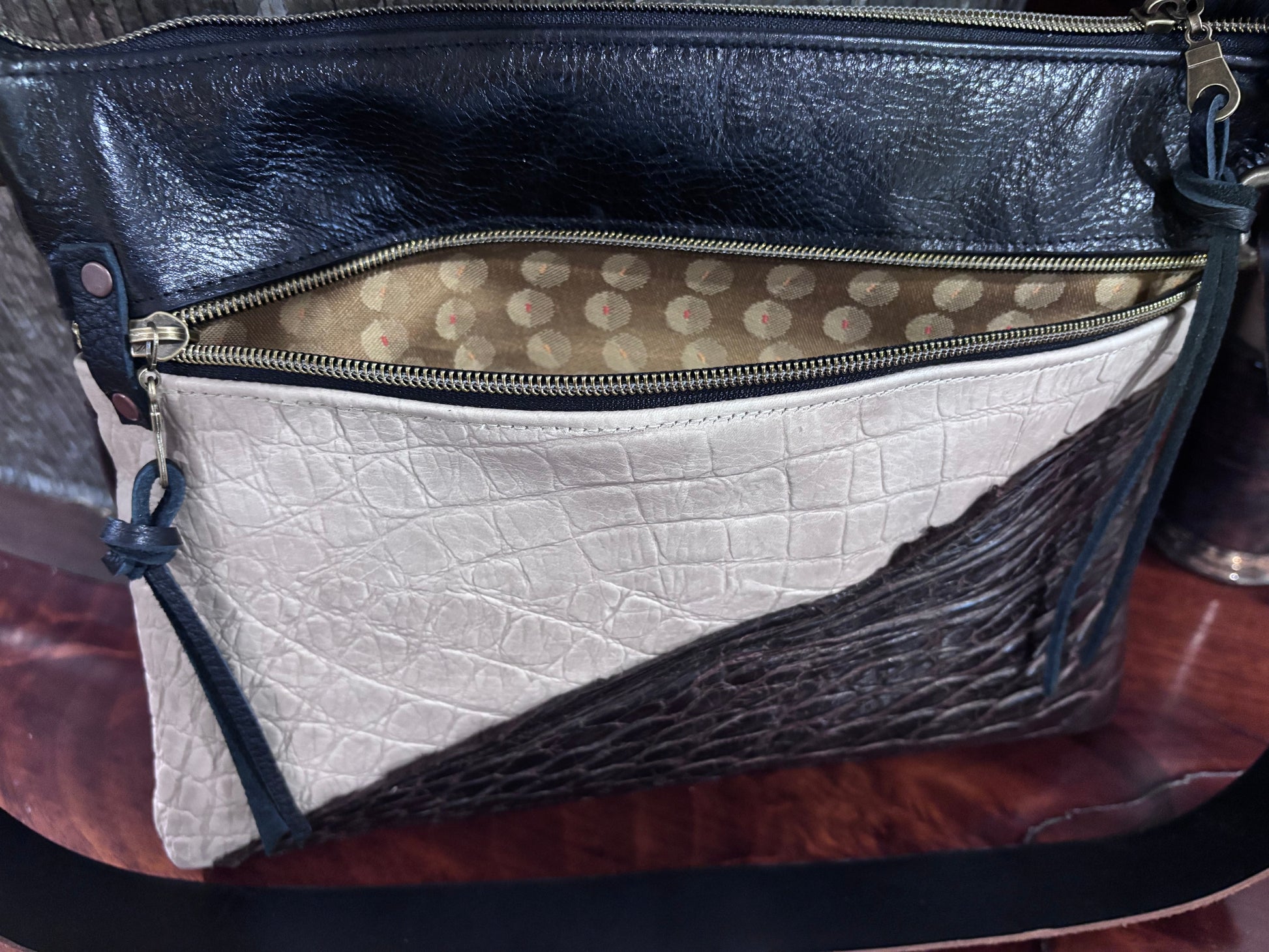 Alligator Leather Mix 9x13 - DMD Bags