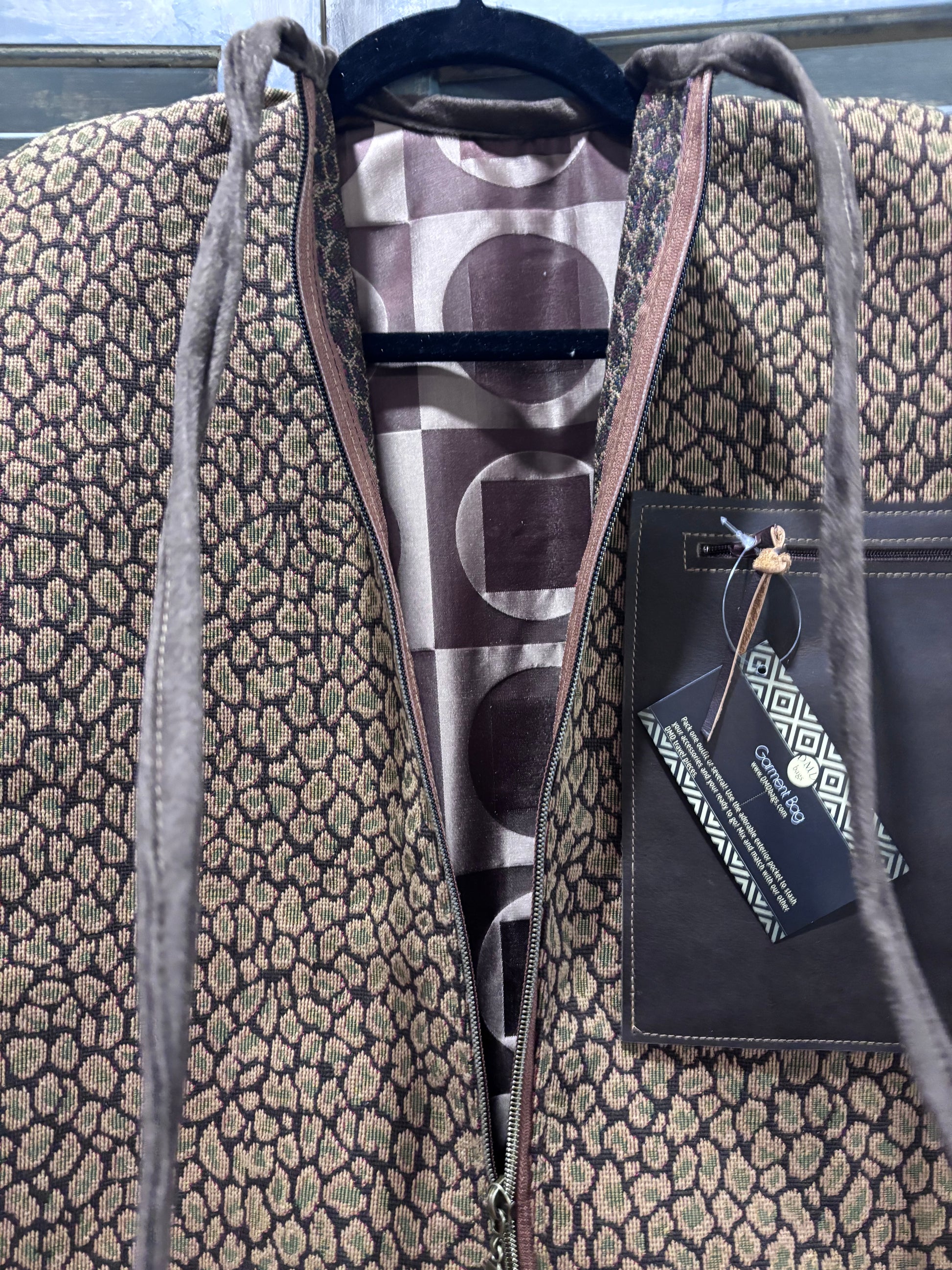 Cheetah and Brown Velvet - DMD Bags