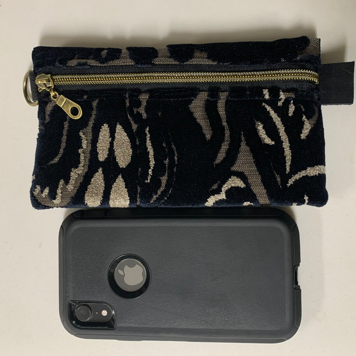 Classy Clutch with Wrist Strap Red & Black