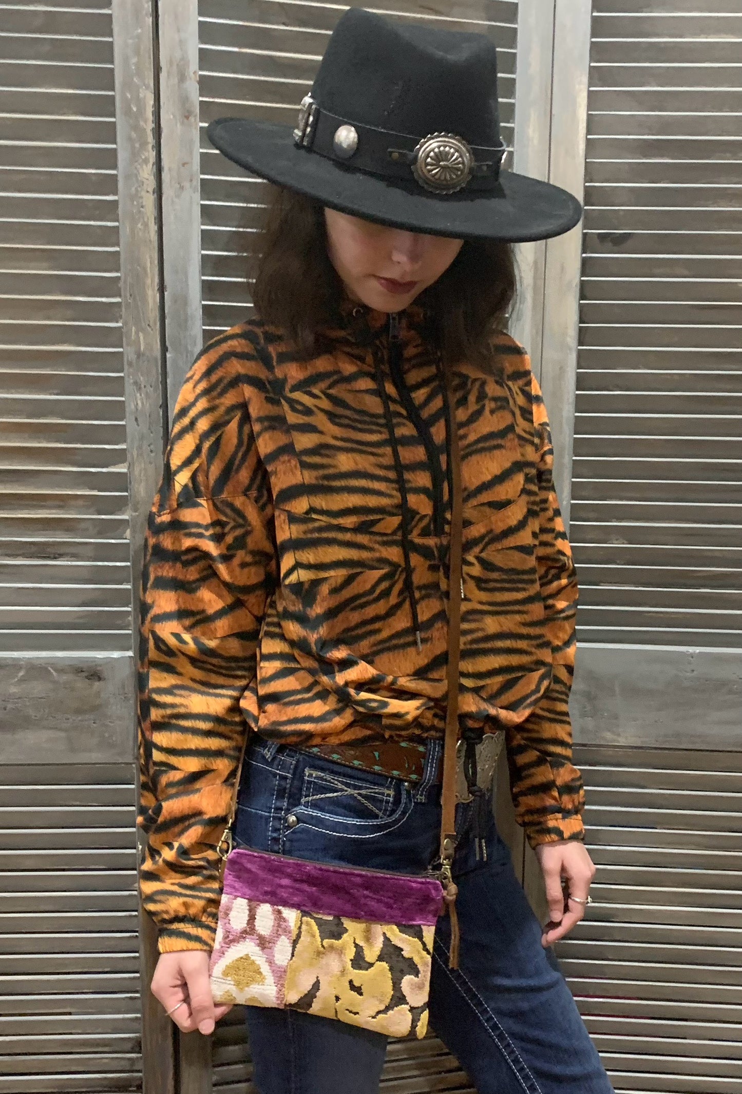 Cropped Tiger Windbreaker