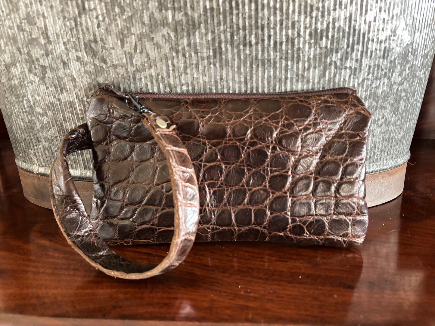 Rocket Wristlet- Alligator