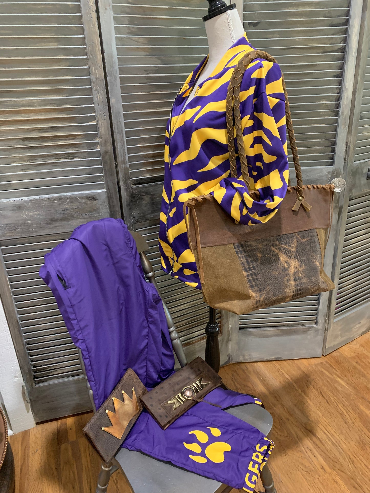 Unisex Bomber Jacket LSU - DMD Bags