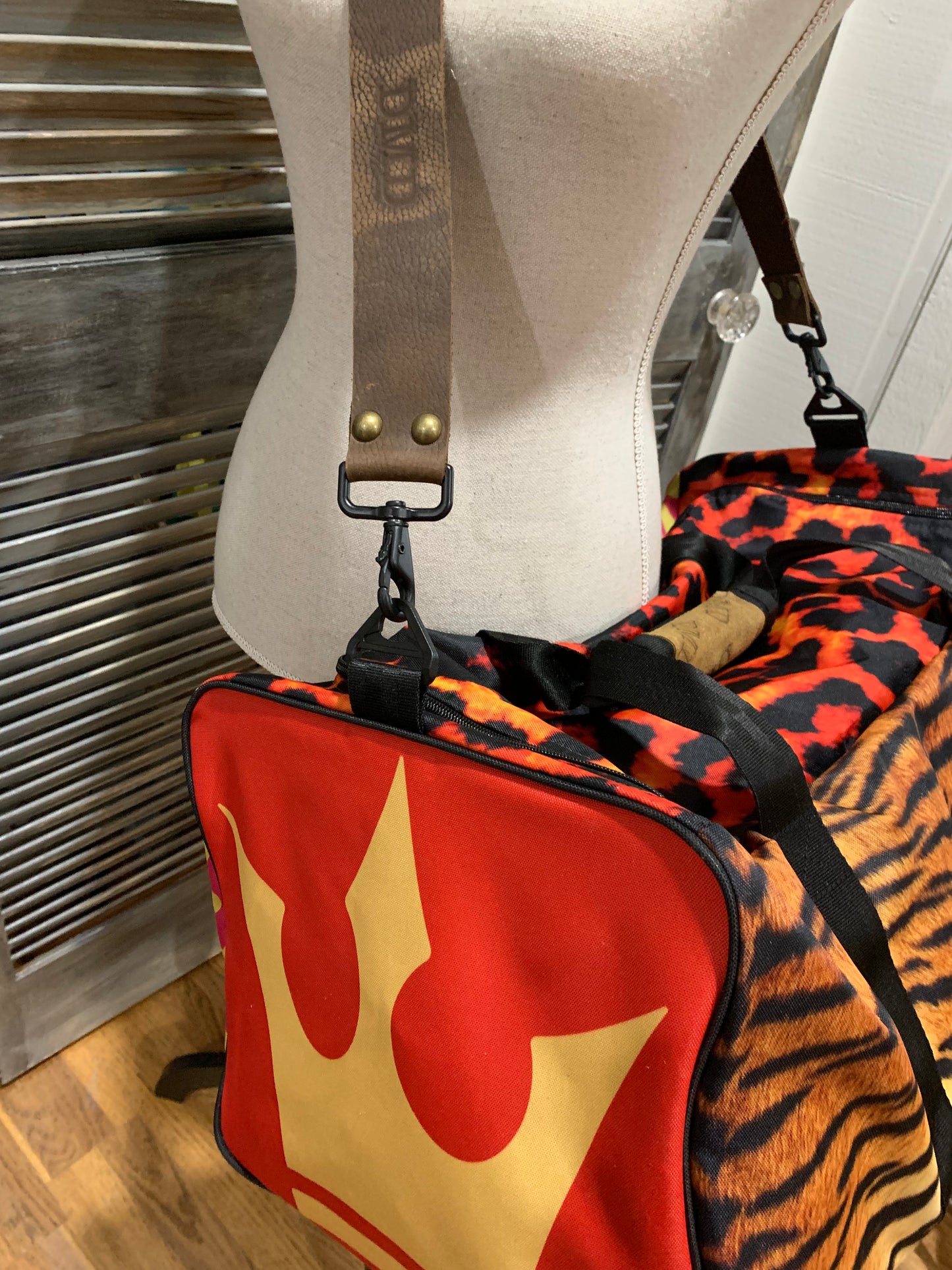 Pink Tiger & Blazing Cheetah “Carpe Diem” Duffle Bag LS “ Traveler Companion” - DMD Bags