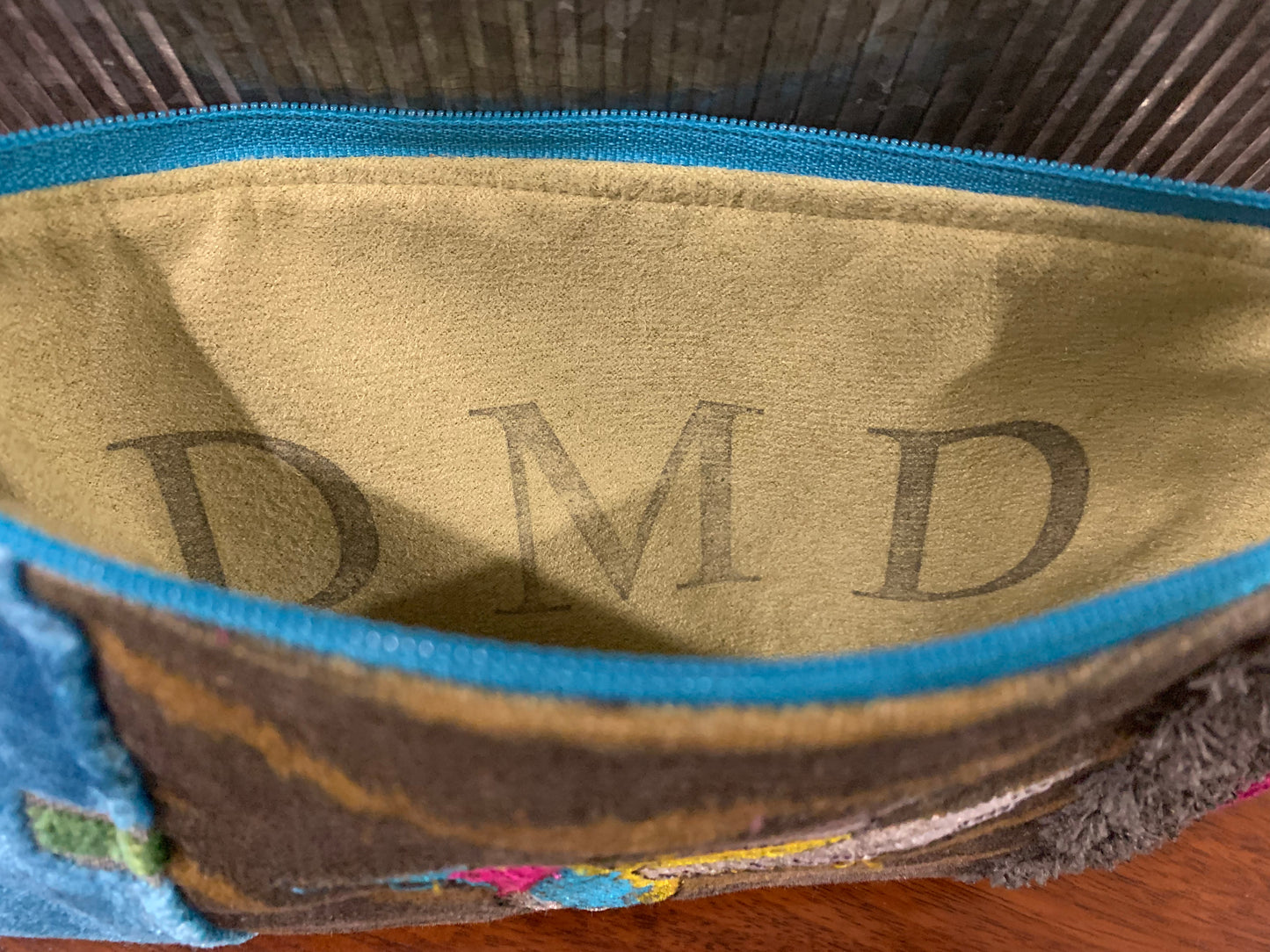 Hummingbird Patchwork Slim Pouch - DMD Bags