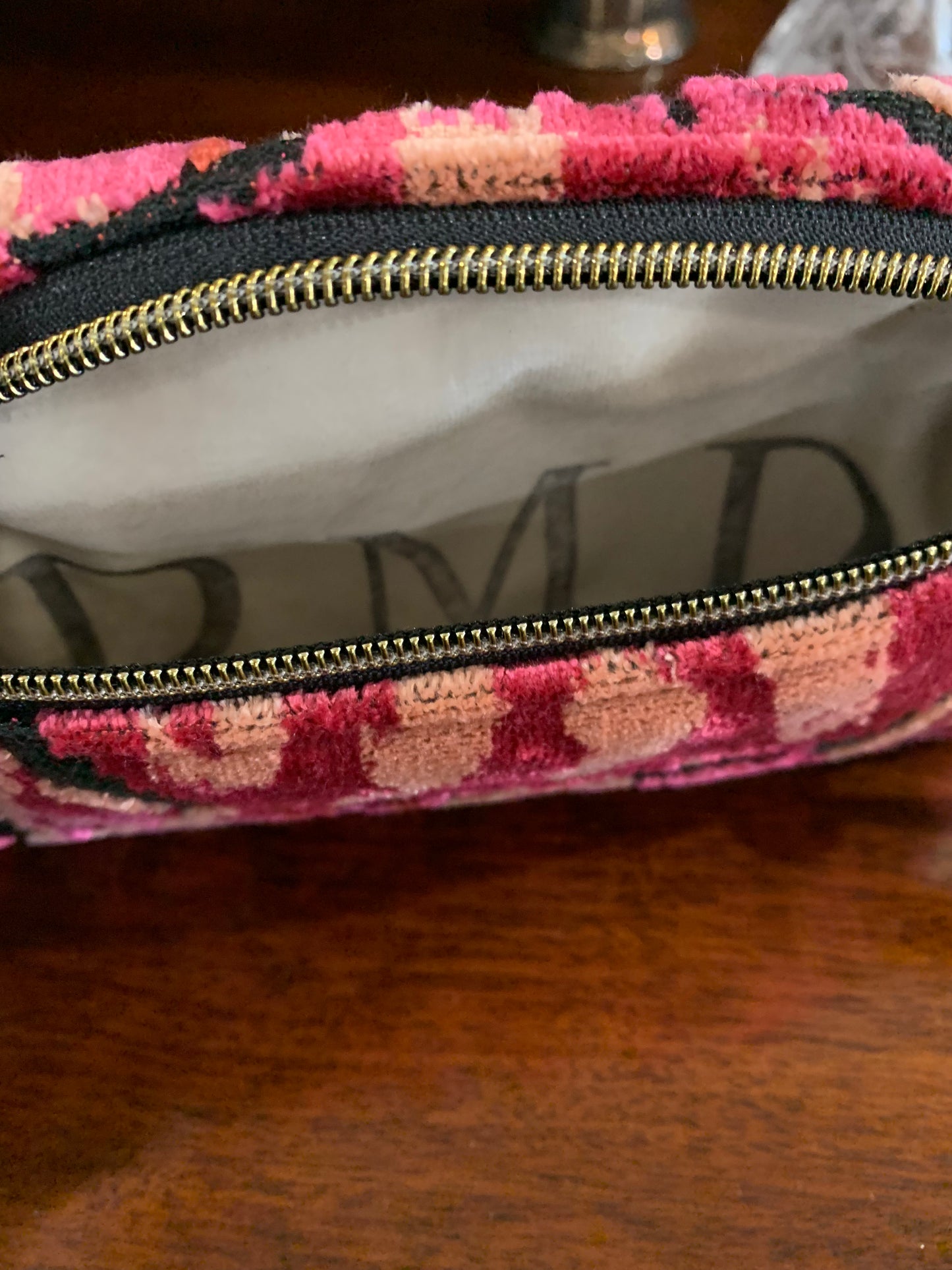 Classy Clutch with Wrist Strap Red & Black