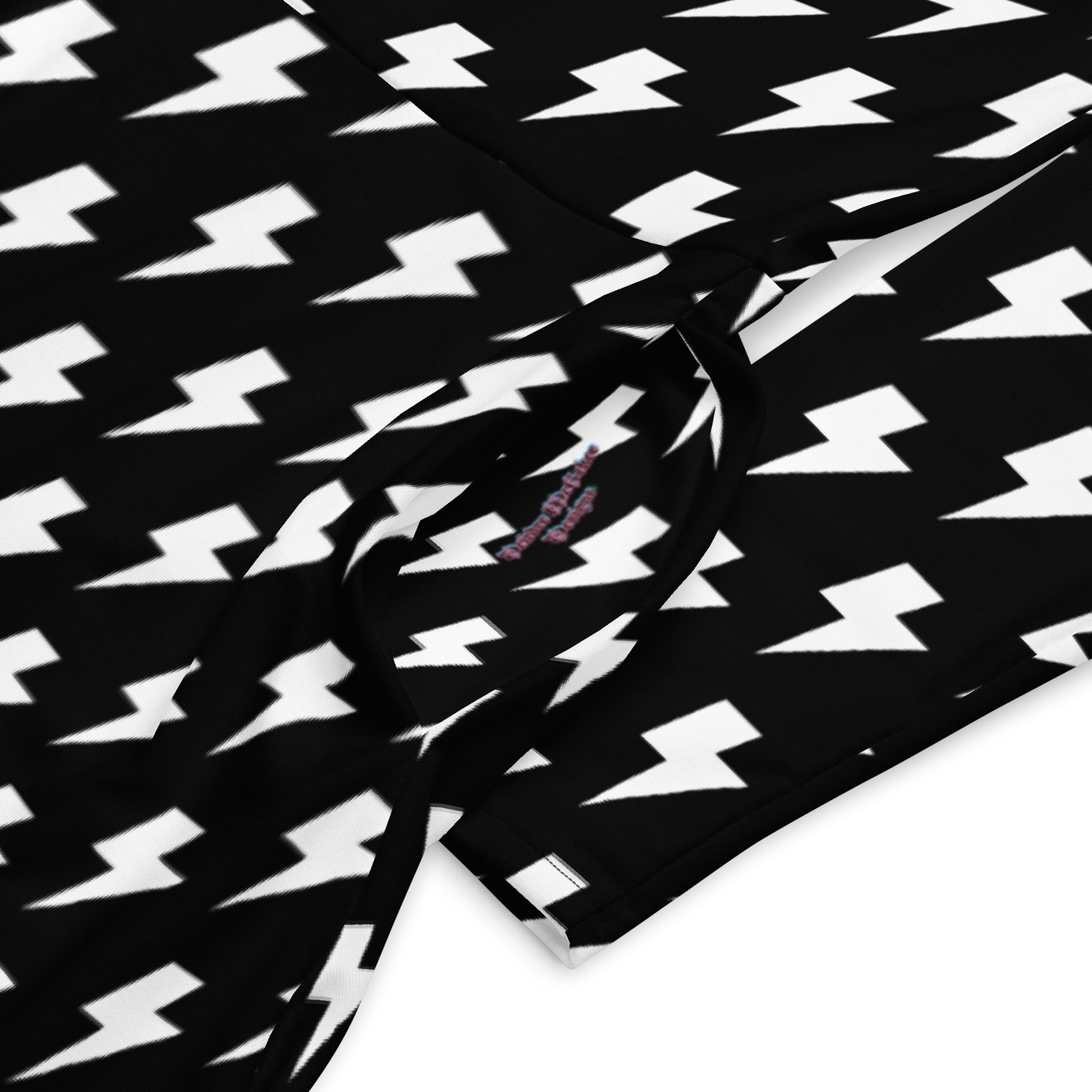 Black and White Lightening Long Sleeve Dress - DMD Bags