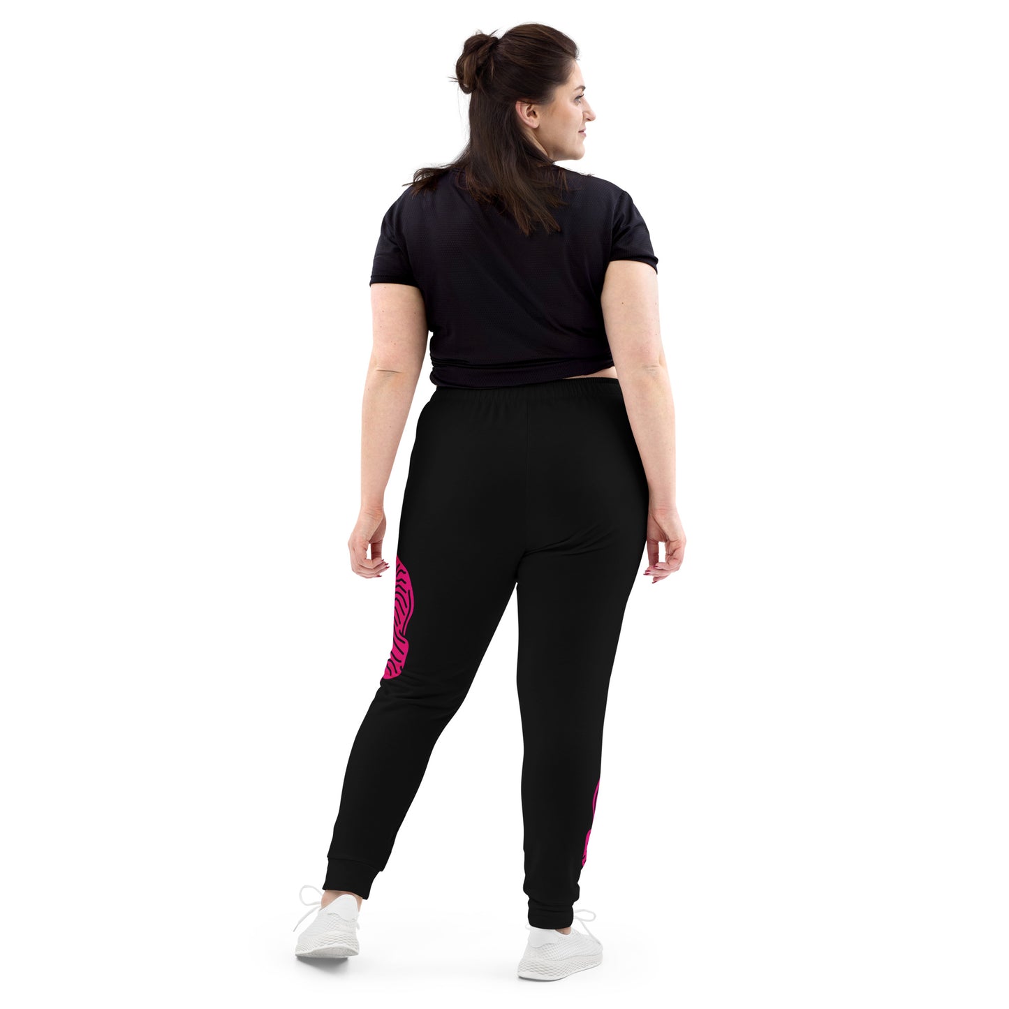 Women's Joggers Black with Hot Pink Tiger - DMD Bags