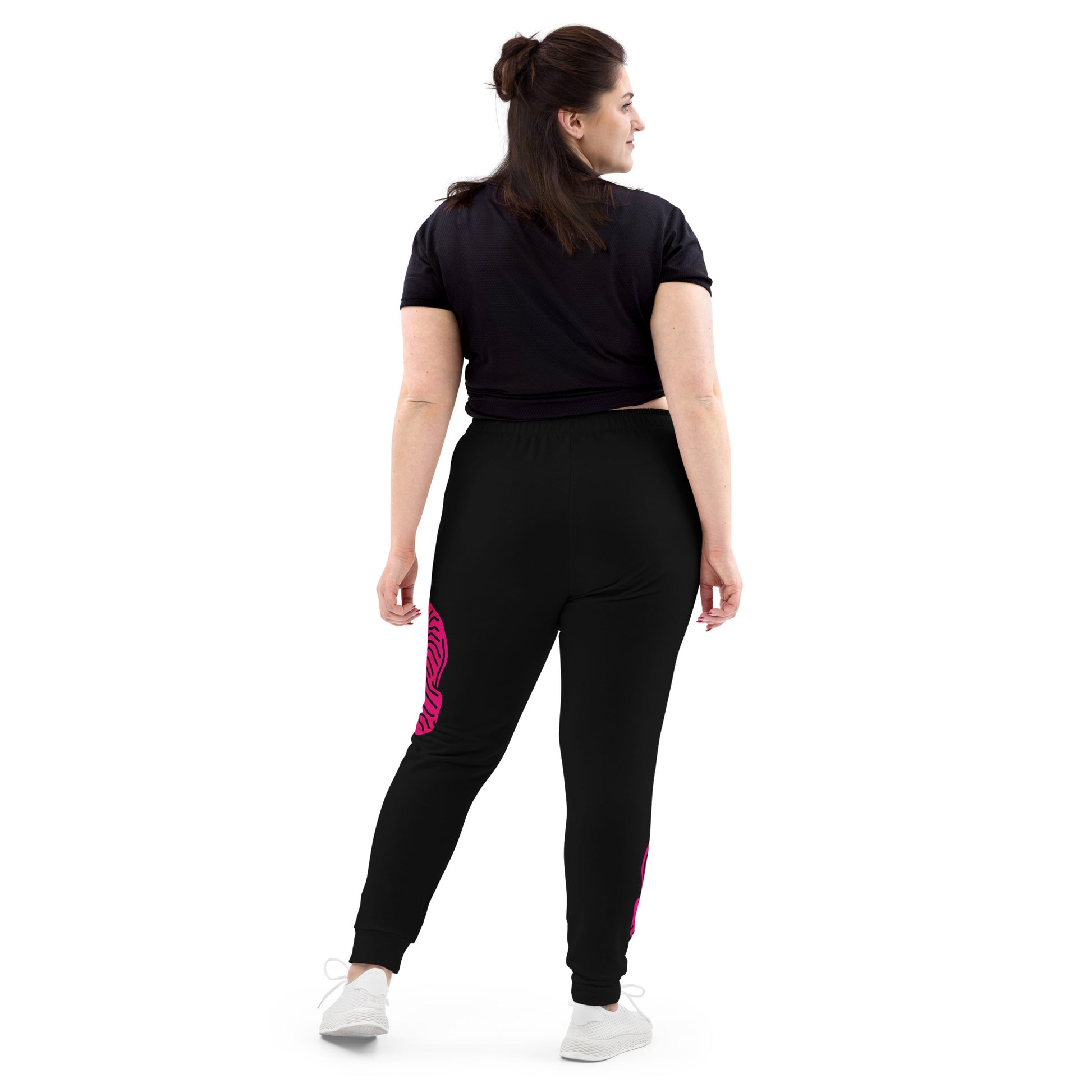 Women's Joggers Black with Hot Pink Tiger - DMD Bags
