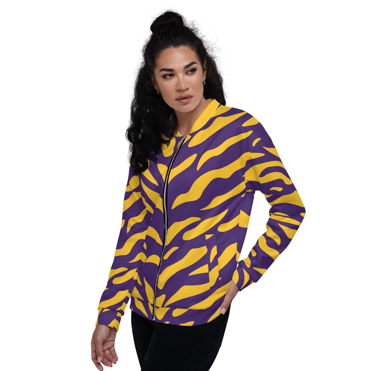 Unisex Bomber Jacket LSU - DMD Bags