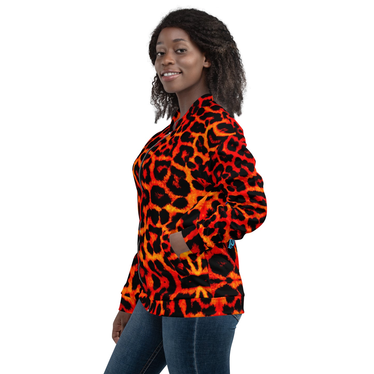 Blazing Cheetah Print with Goochie Poochie logo on back - DMD Bags
