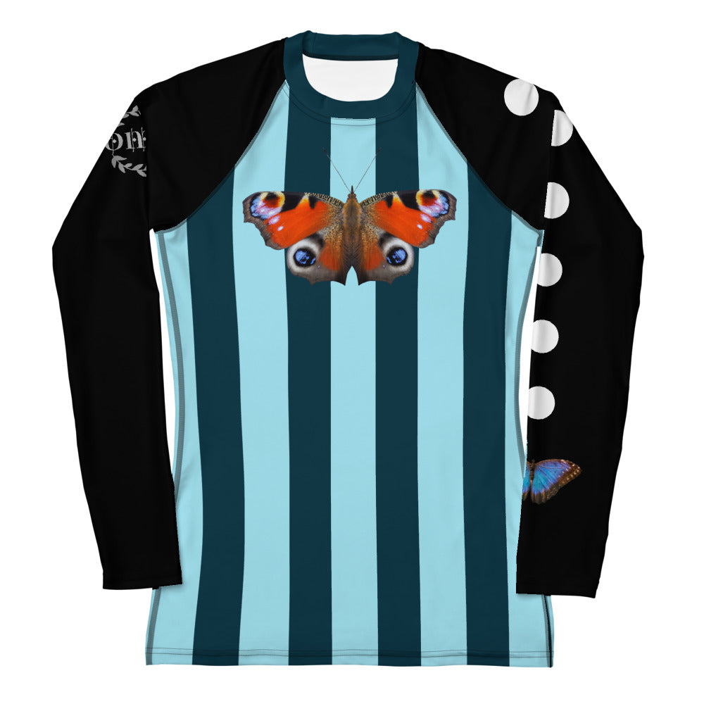 Long Sleeve Lycra Top Butterflies and Fly Balls - DMD Bags