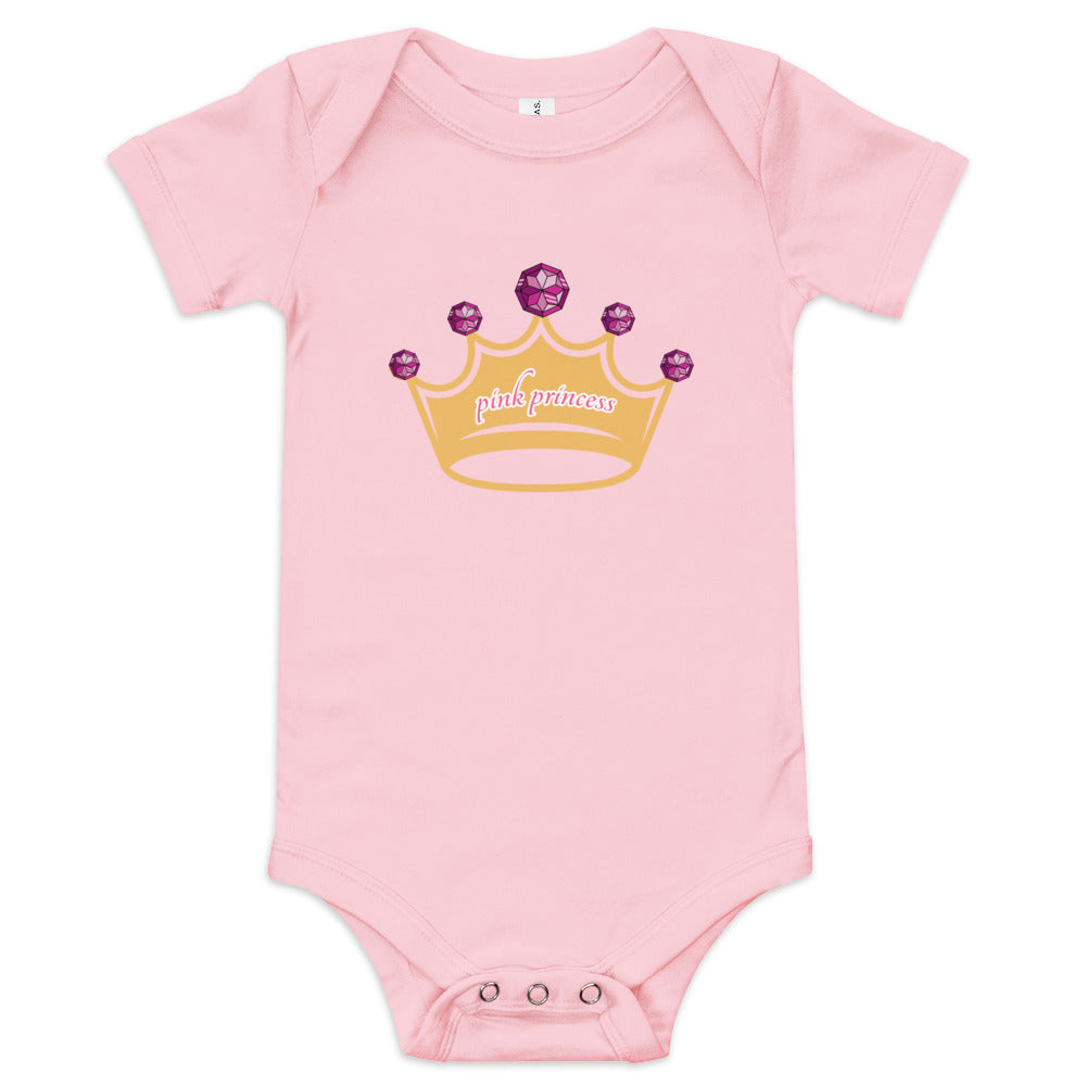 Baby short sleeve one piece Pink Princess - DMD Bags