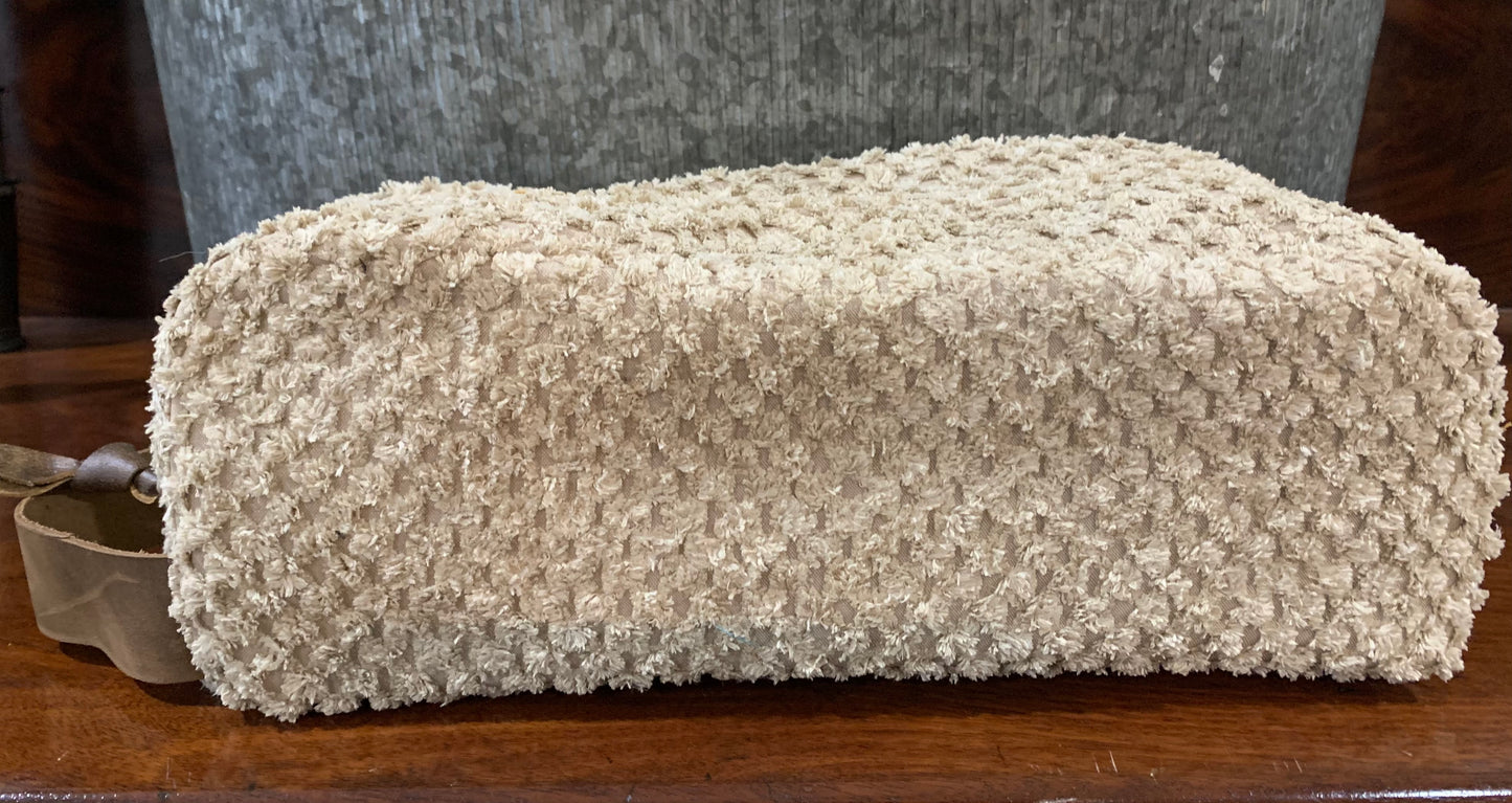 Vanity Bag Biscotti Check Chenille - DMD Bags
