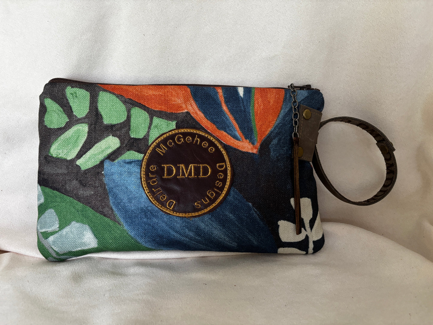 Wristlet- “Painted Leaves”