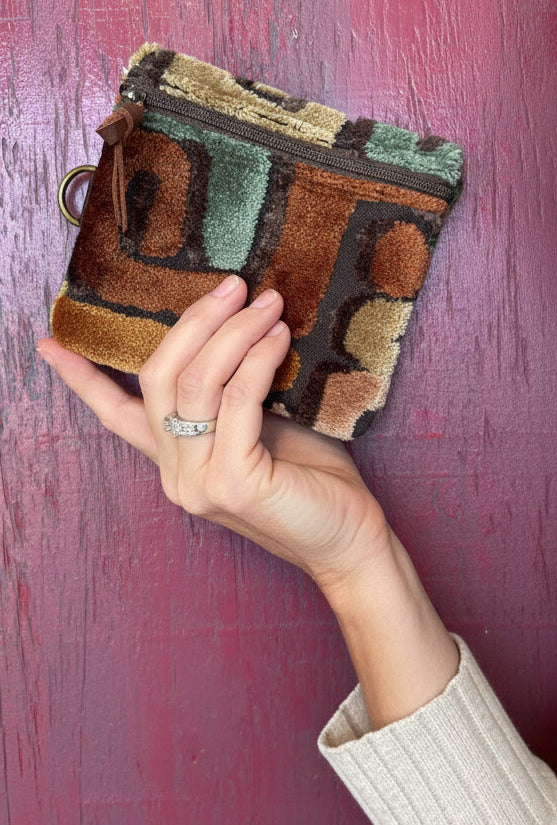 4.74x5.5 Small Case-Kuba Cut Velvet - DMD Bags