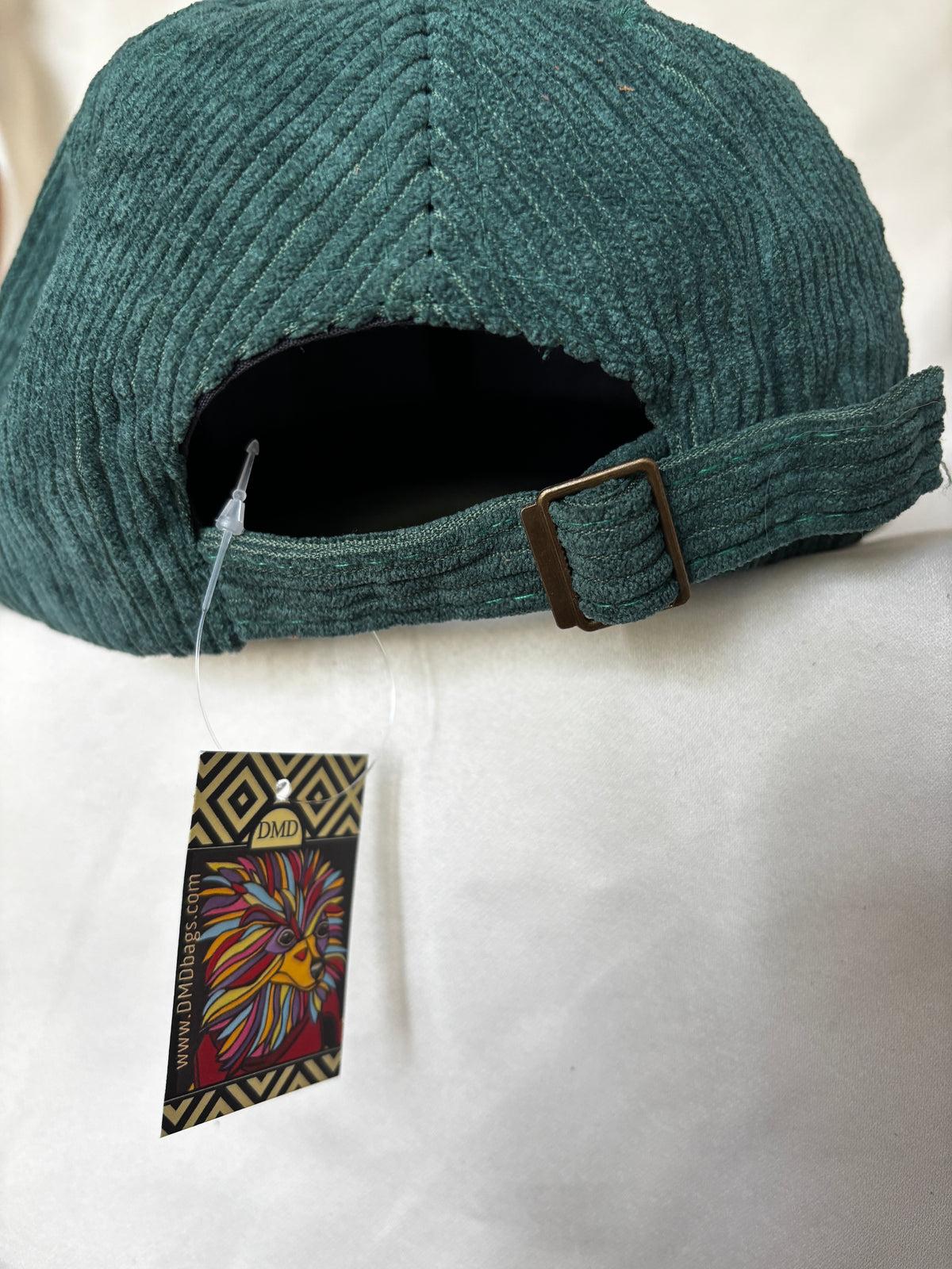 Corduroy Granny Square Hat Hunter Green