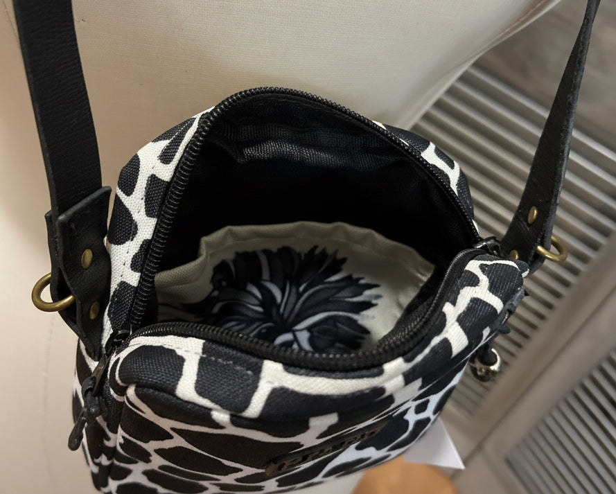 The X Bag with Painted Bee and black gator trim