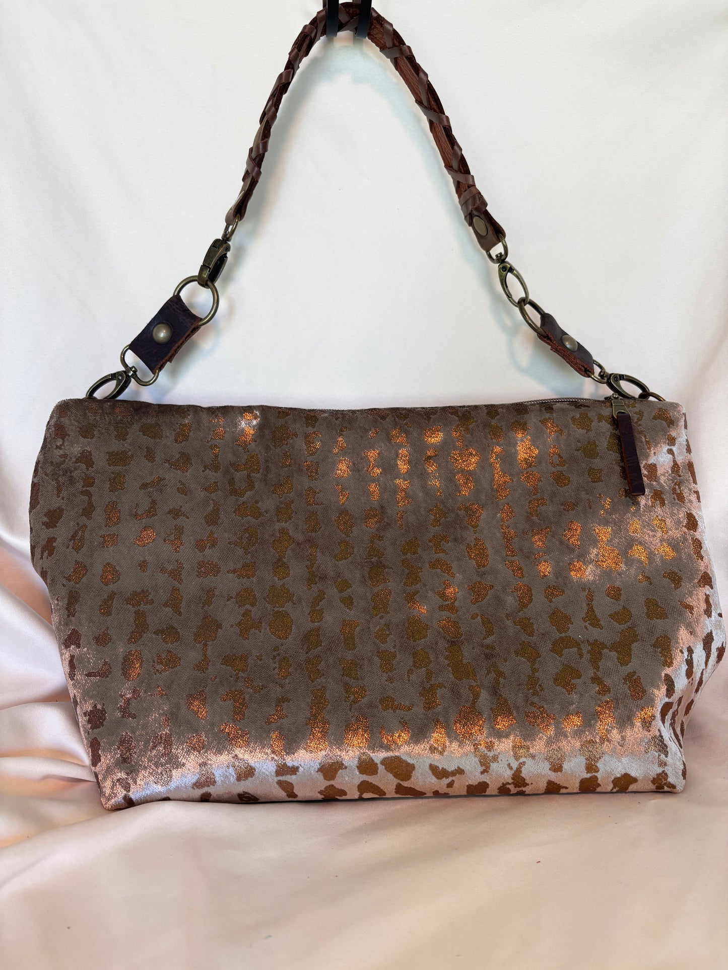 One of a kind! Velvet and Leather Gorgeous!