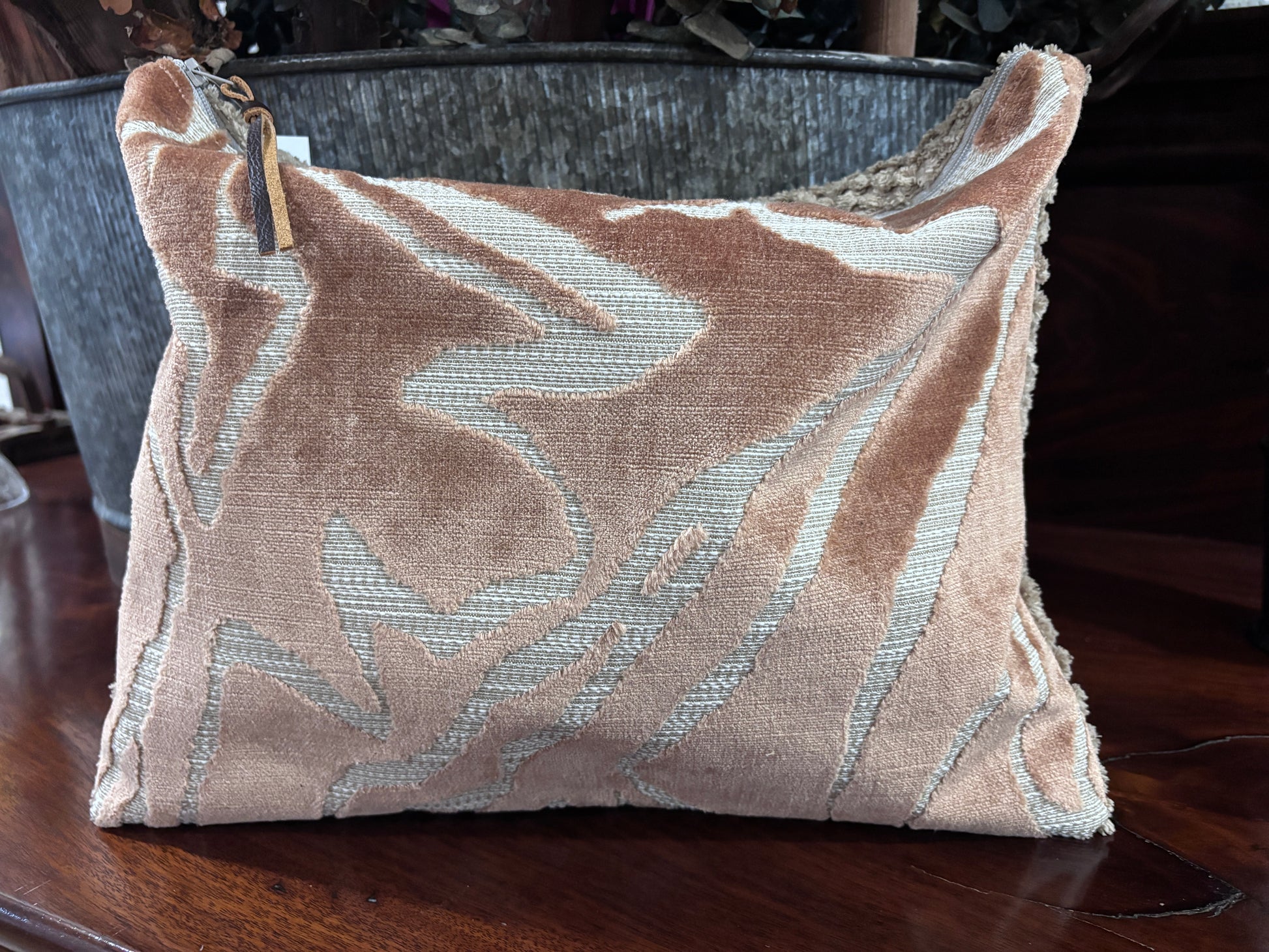14x11 Organizer Pouch Rose Gold and Biscotti - DMD Bags