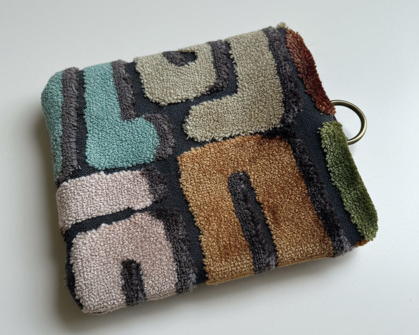 4.74x5.5 Small Case-Kuba Cut Velvet - DMD Bags