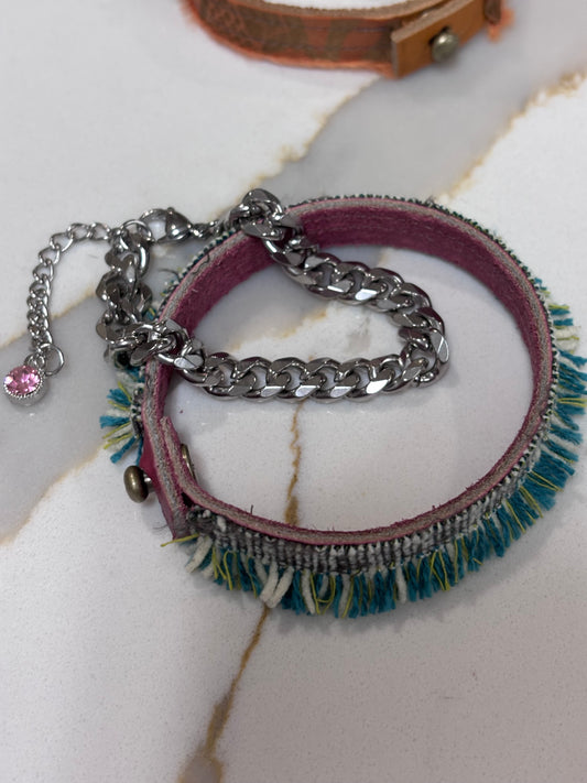 Fringe & Leather Bracelet