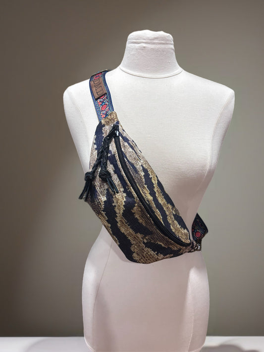 Sling Bag Tiger with Boho strap. - DMD Bags
