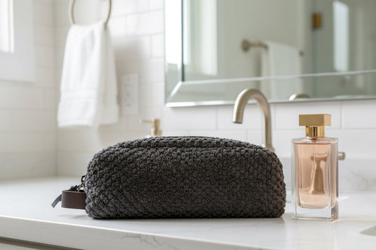 Vanity Bag Charcoal Chenille - DMD Bags