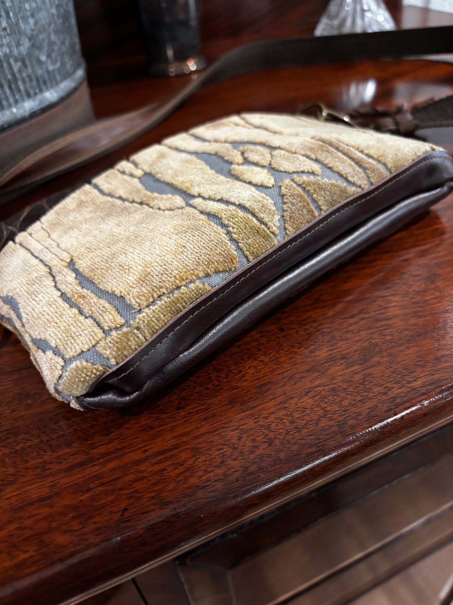 Mini Bag-Mocha Alligator