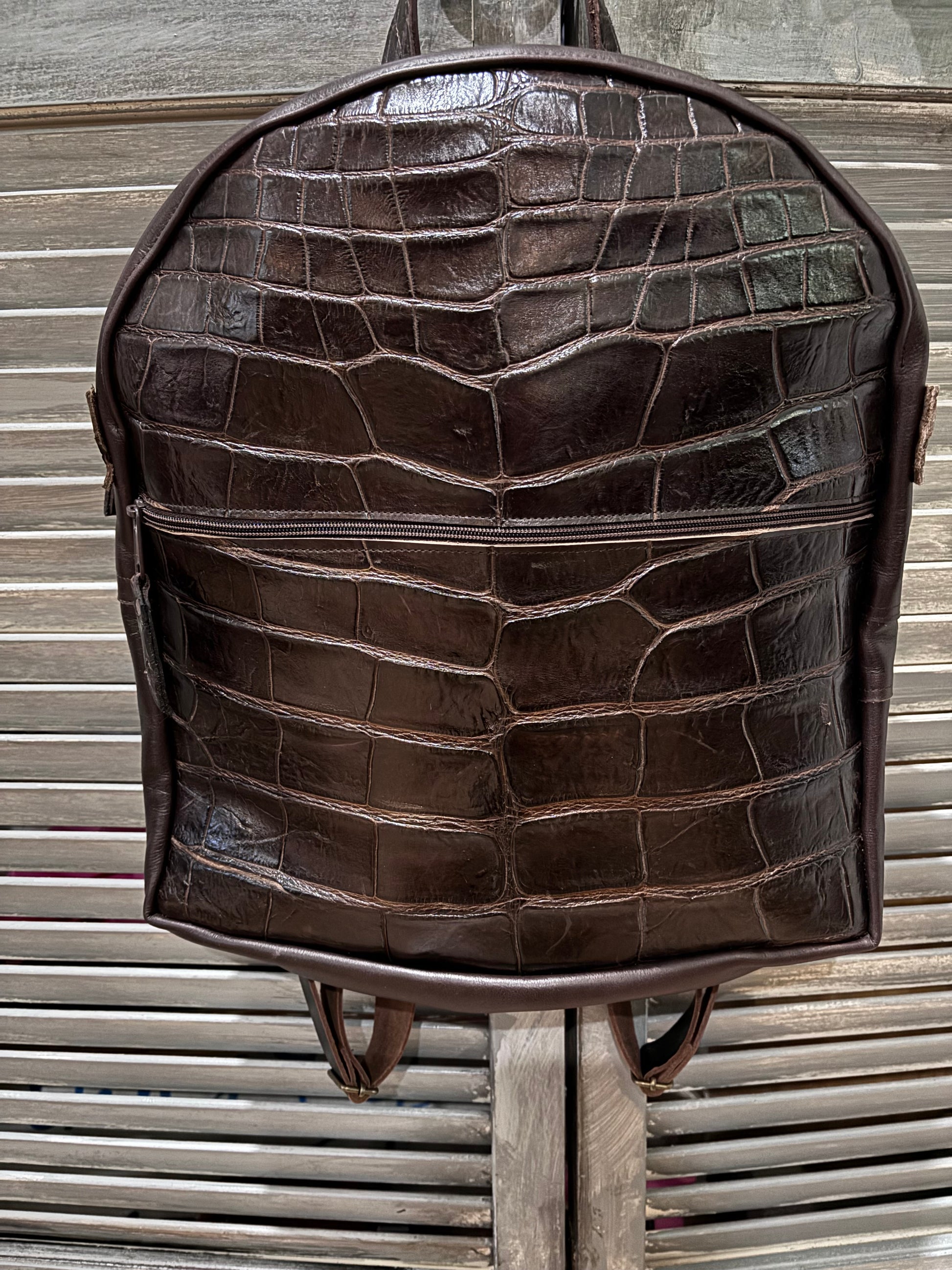 Alligator Back Pack! Genuine Florida Gator!! Medium - DMD Bags