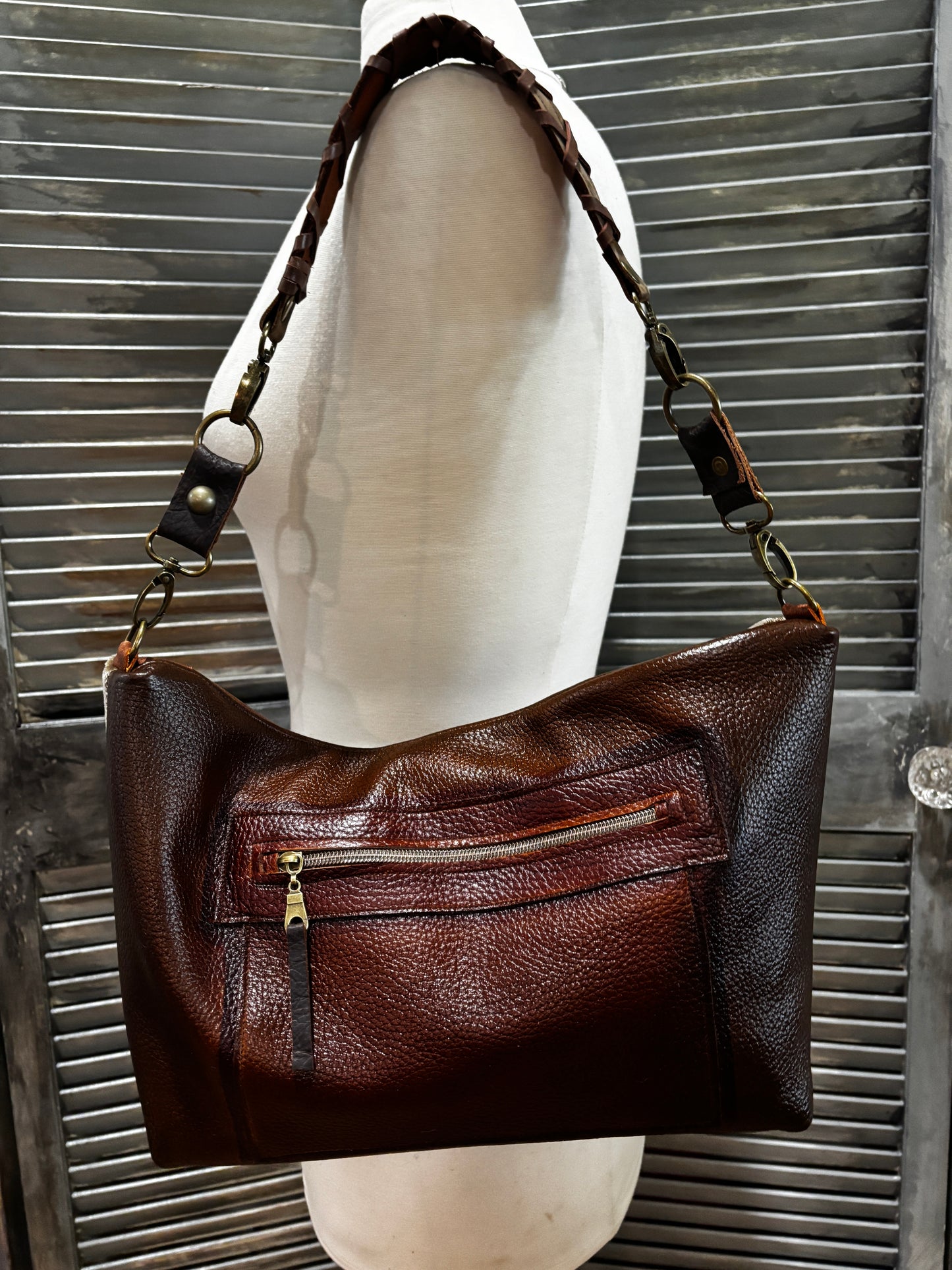 One of a kind! Velvet and Leather Gorgeous!