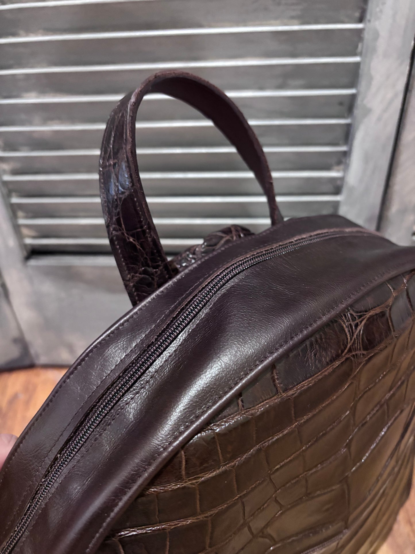 Alligator Back Pack! Genuine Florida Gator!! Medium - DMD Bags
