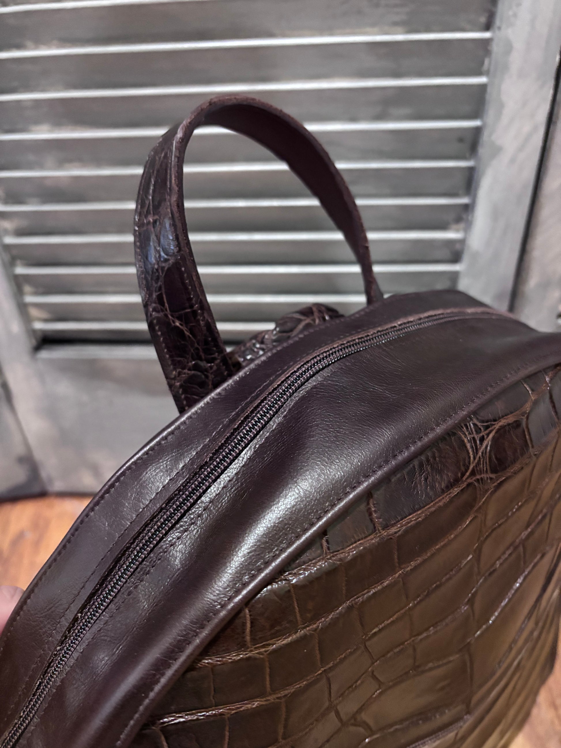 Alligator Back Pack! Genuine Florida Gator!! Medium - DMD Bags