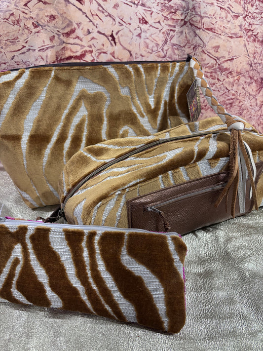 3 Piece Set Jumbo+Vanity+Slim Pouch = Organization in Style