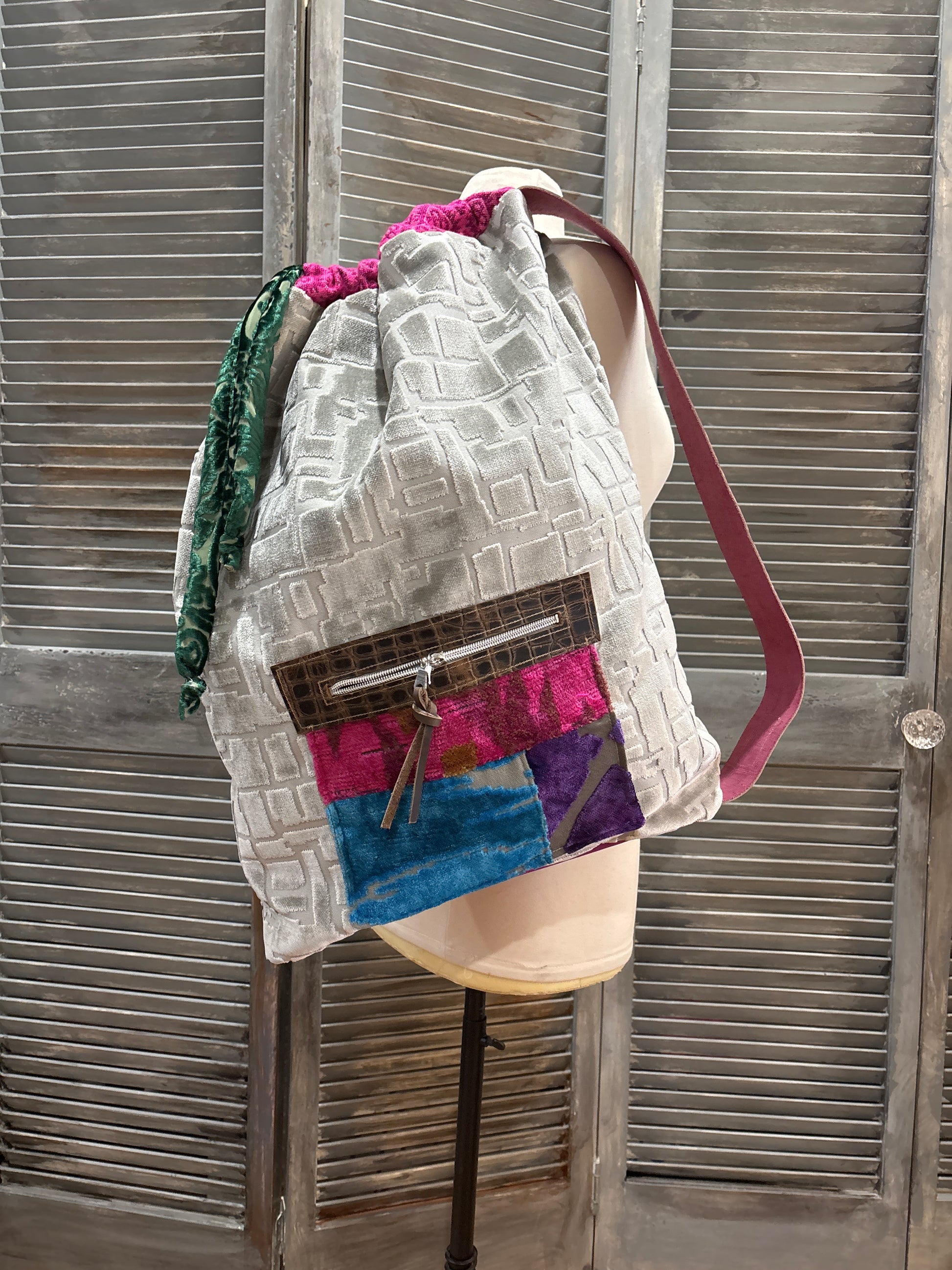 Pillow Bag- Silver Ice and Pink - DMD Bags