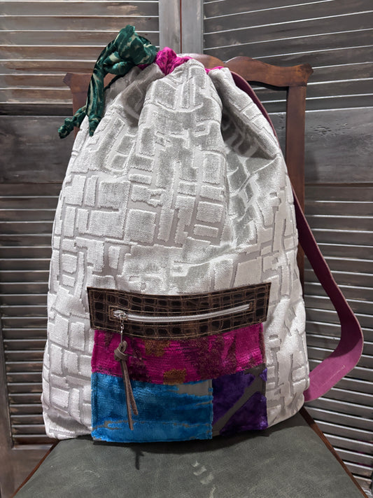 Pillow Bag- Silver Ice and Pink - DMD Bags
