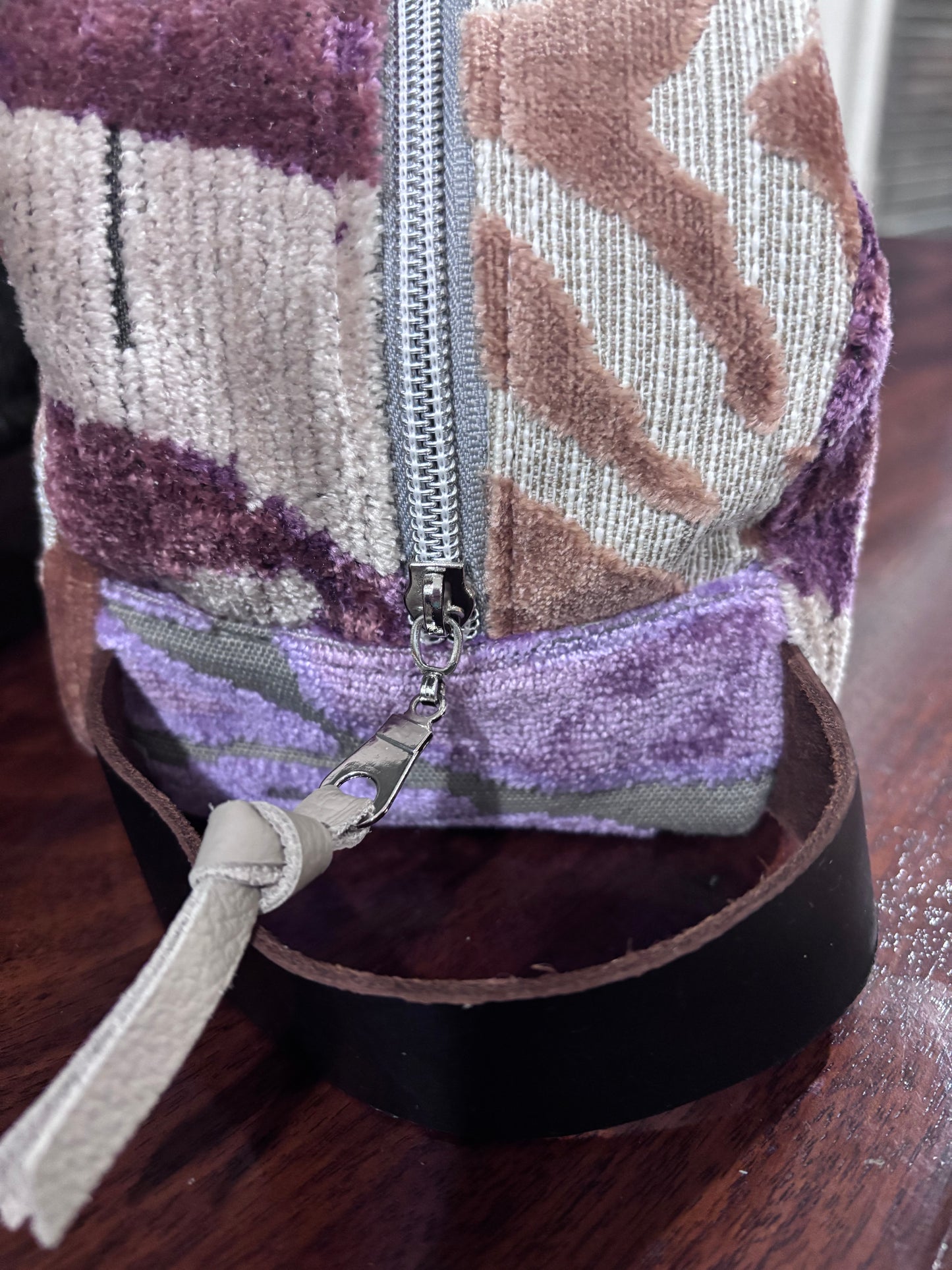 Vanity Bag Patchwork Rose Gold and Lavender