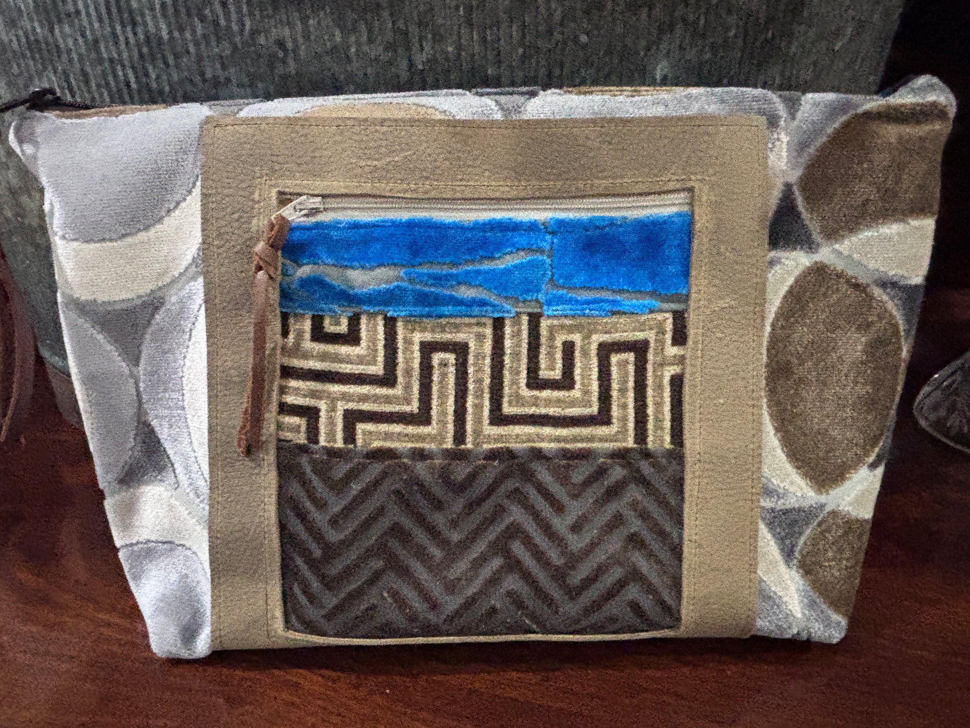 Jumbo Make Up- Silver Balls, Brown and Turquoise - DMD Bags