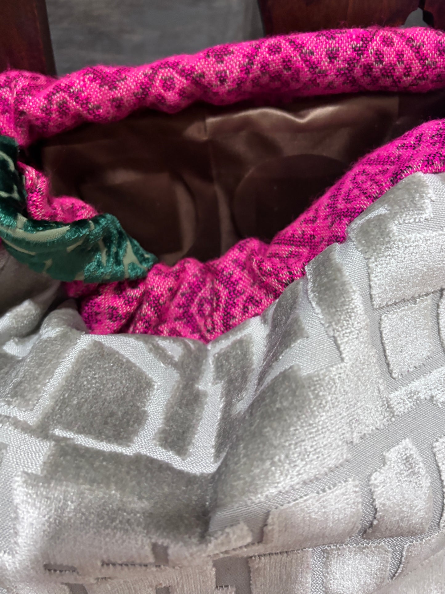 Pillow Bag- Silver Ice and Pink - DMD Bags
