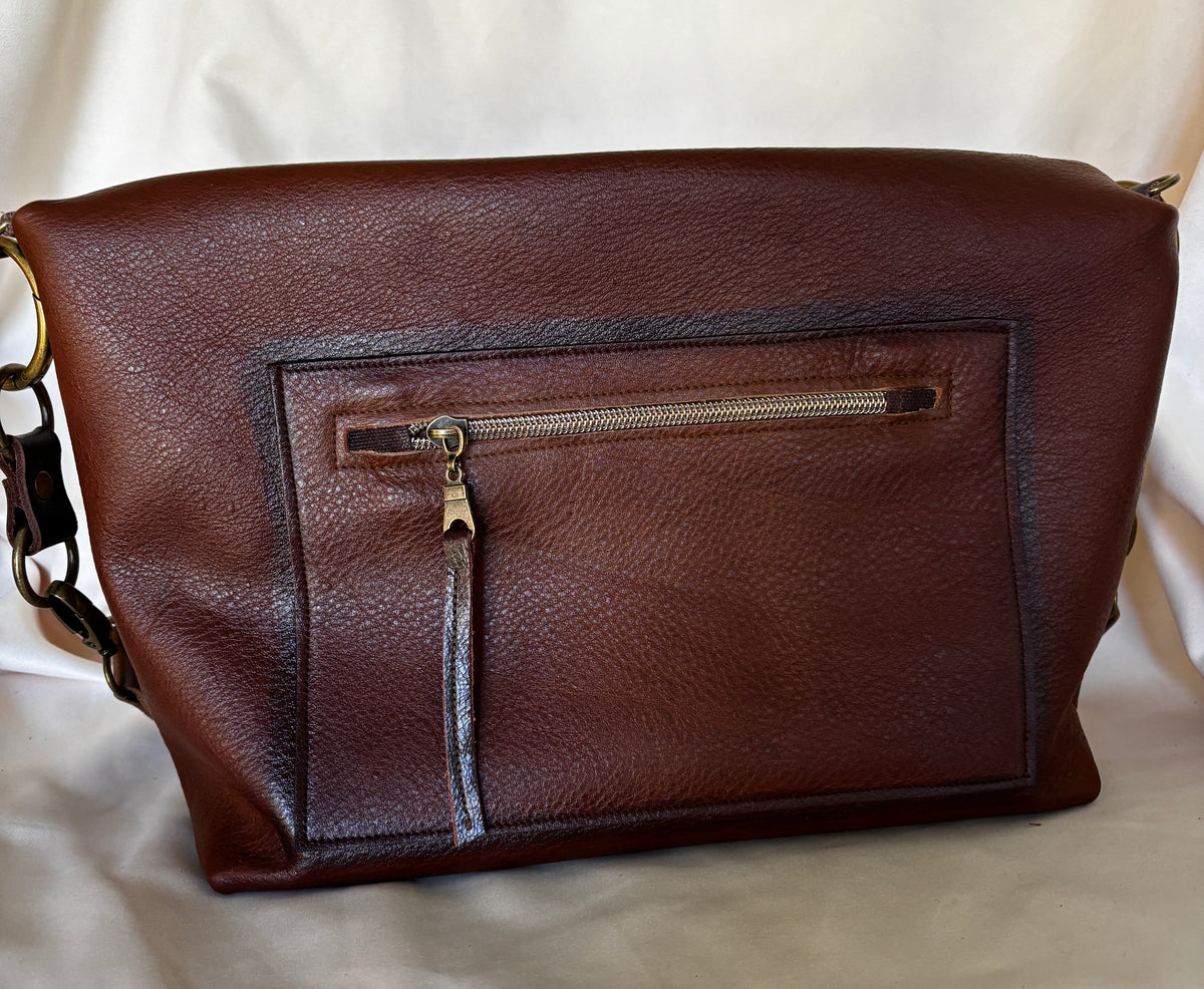 Hobo-HiHo Silver and Leather Back - DMD Bags