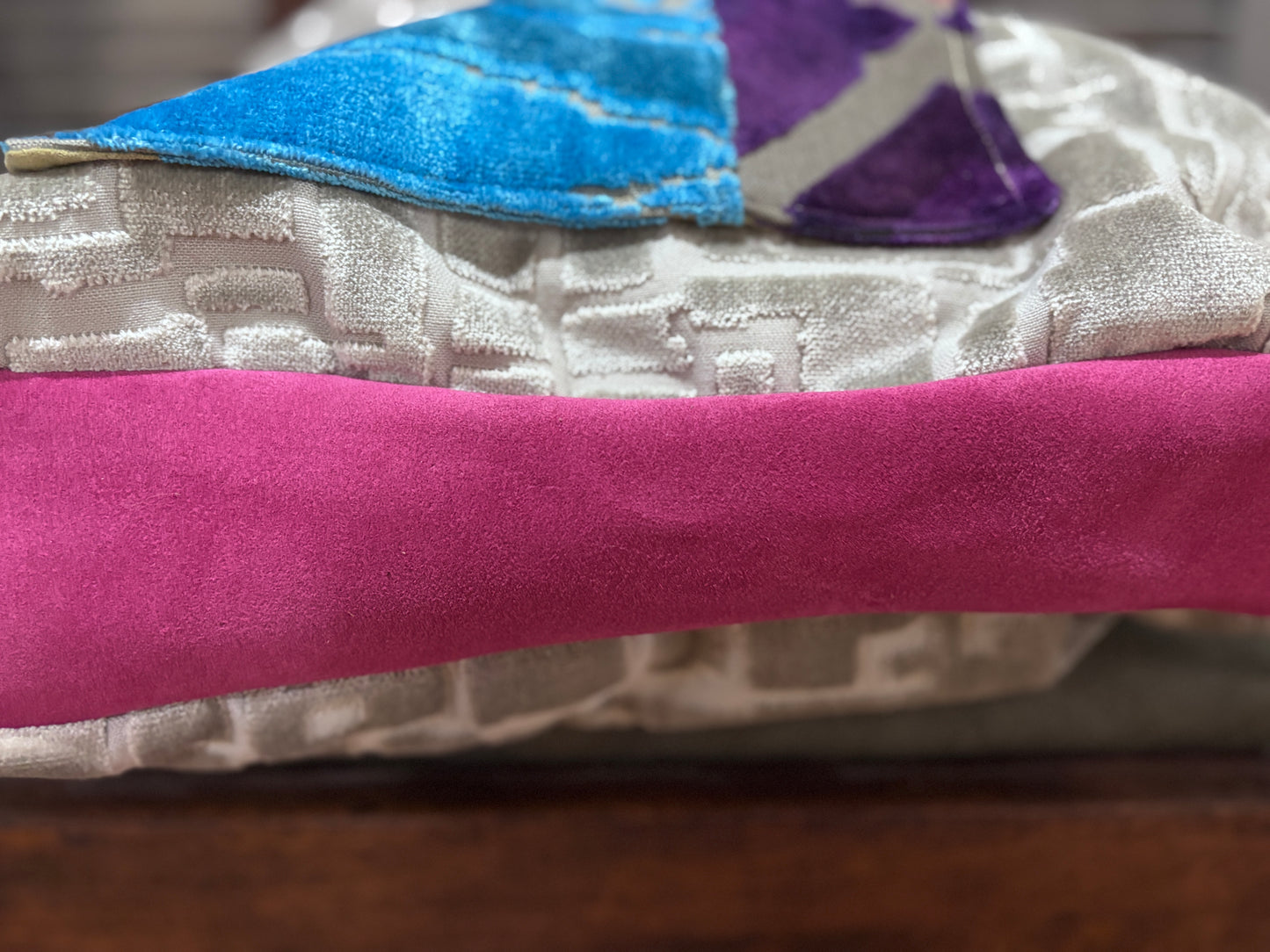 Pillow Bag- Silver Ice and Pink - DMD Bags