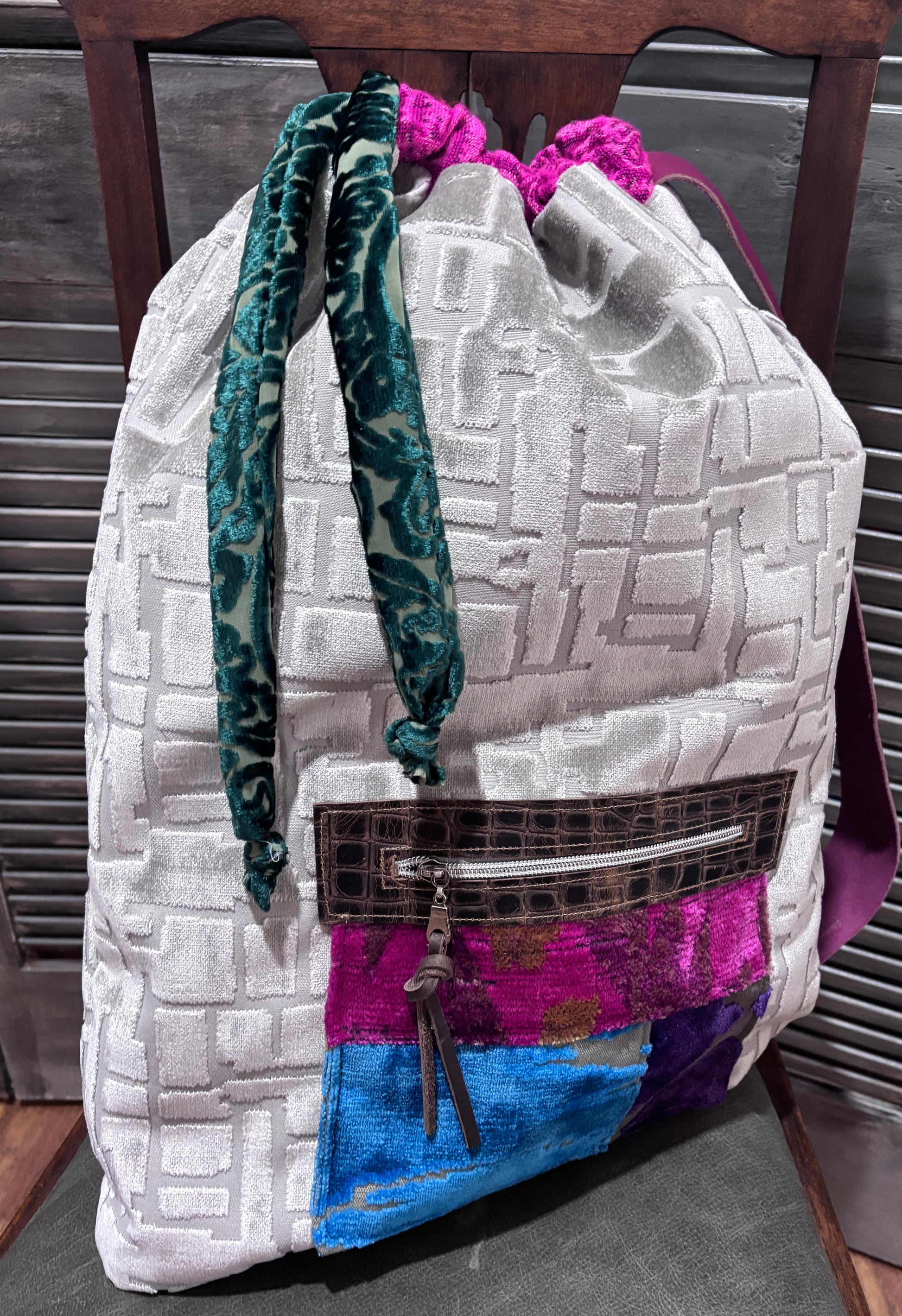 Pillow Bag- Silver Ice and Pink - DMD Bags